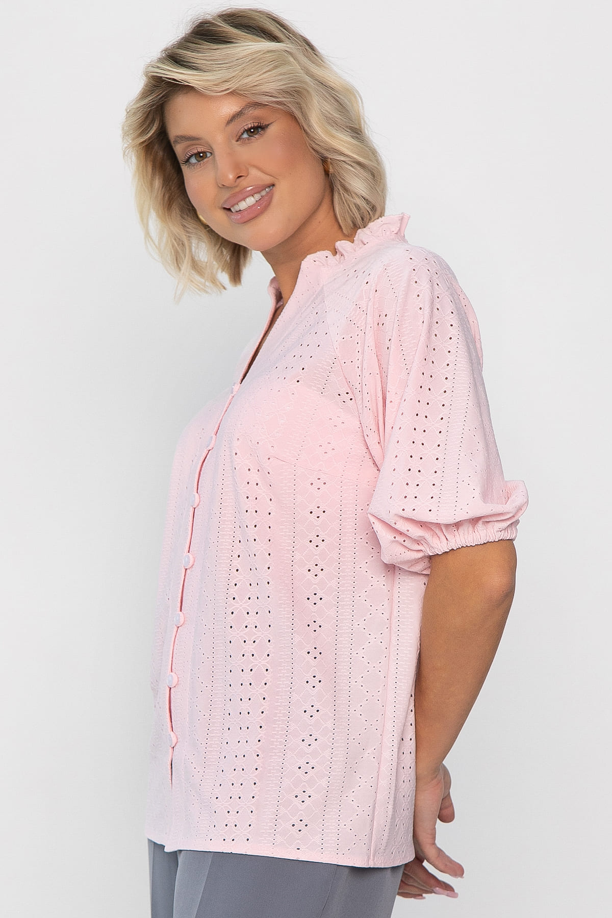 Блуза Люция (розовый пломбир) Б14181-45М