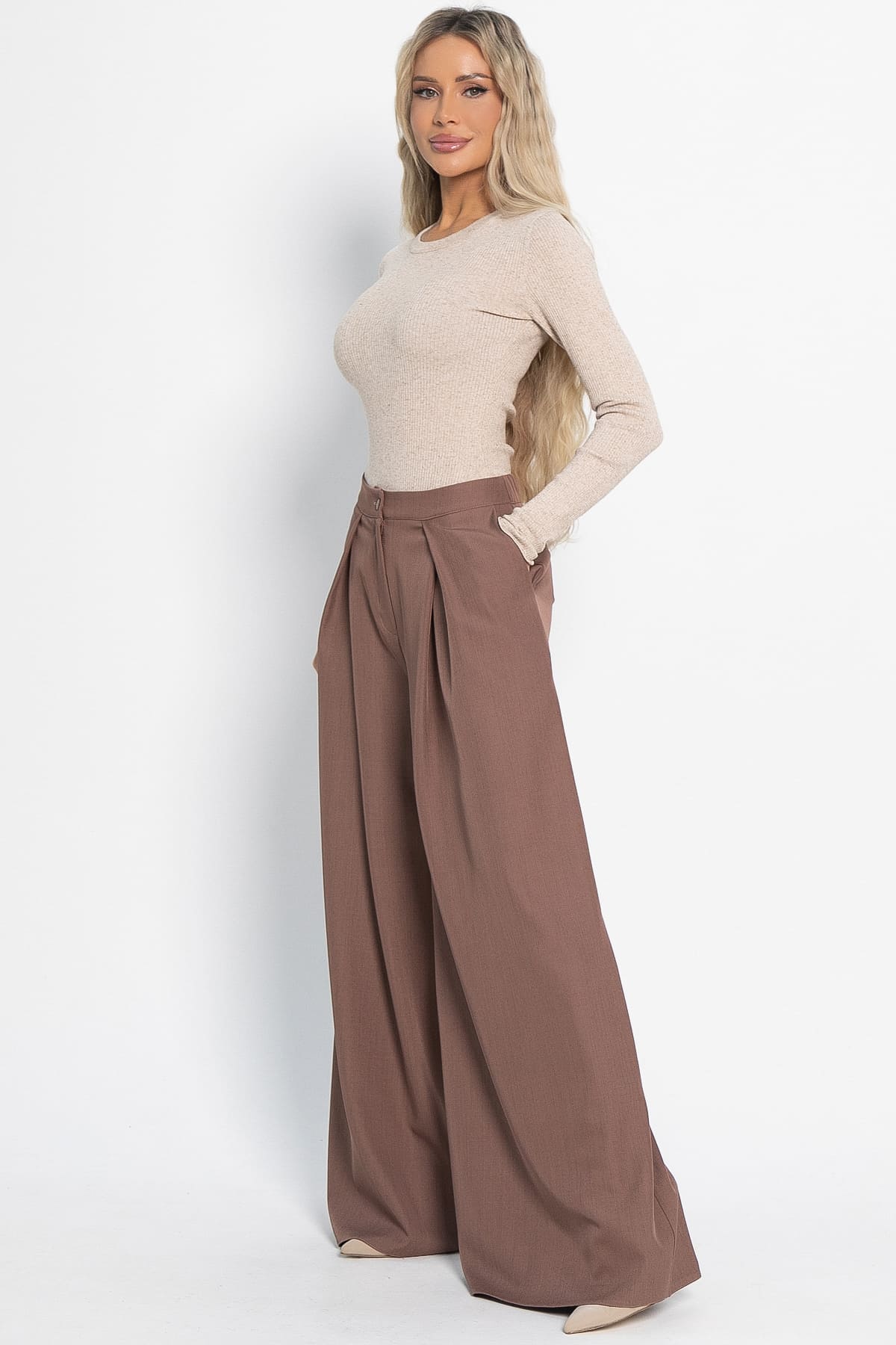 Брюки Безусловный приоритет (молочный шоколад) Б15036-5М