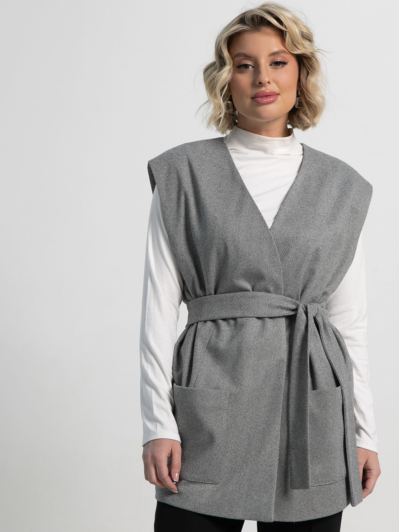 Жилет Заверши образ (серый) Б15144-16М