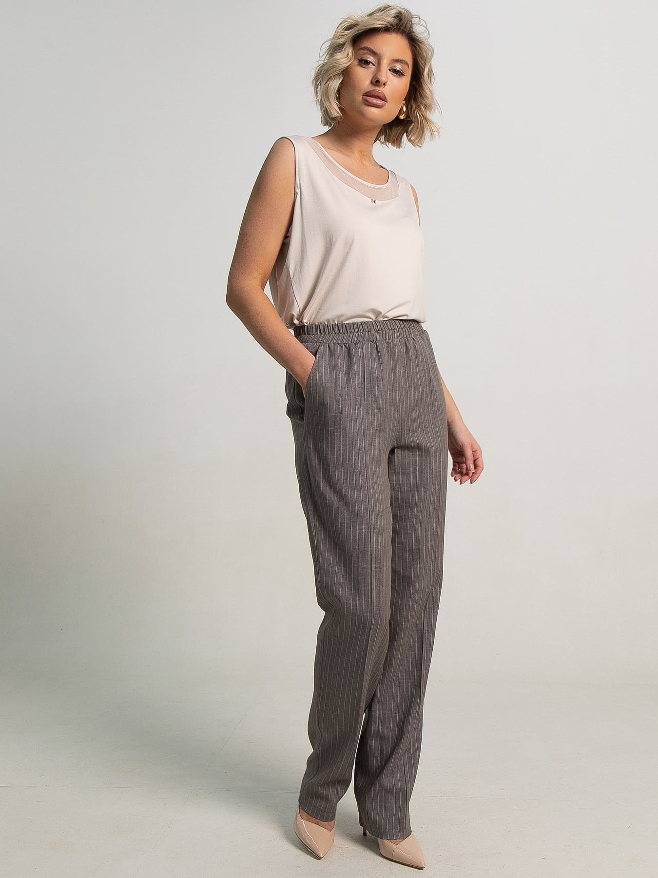 Брюки Летний шик (капучино) Б15587-9М