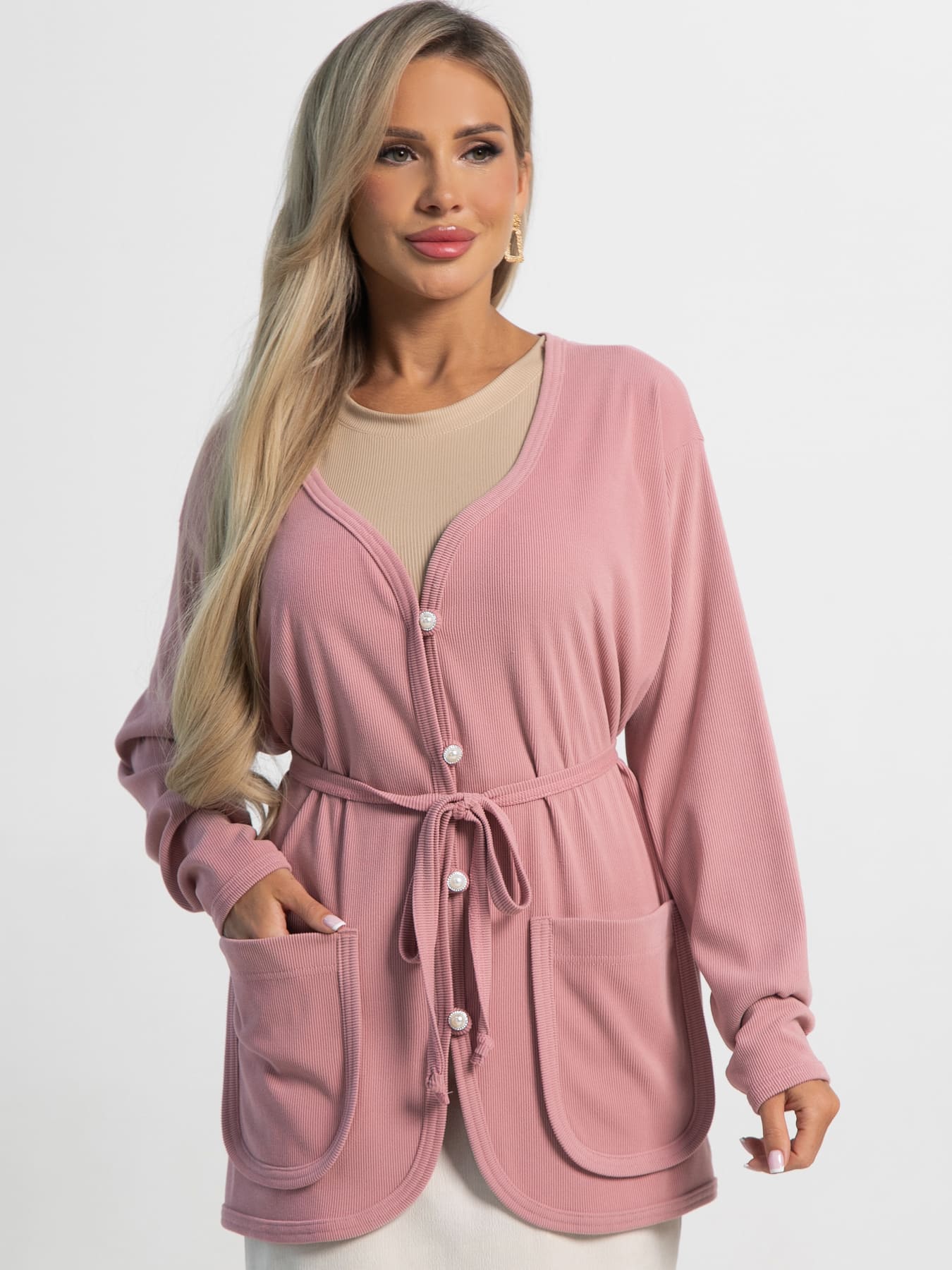 Кардиган Келли (пудра) Б15350-39М