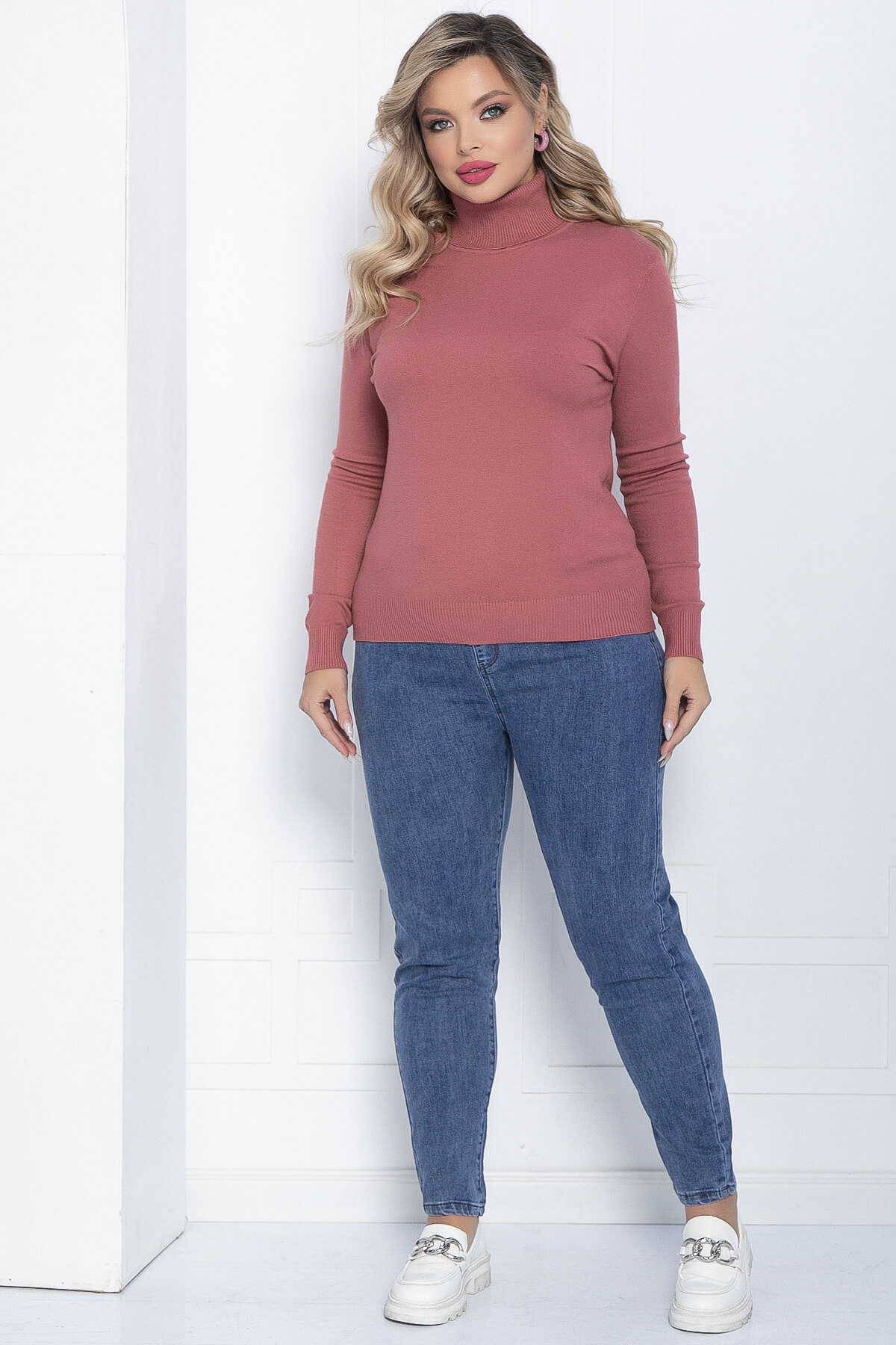 Водолазка Зимняя история (терракотовая) Б14528-20М