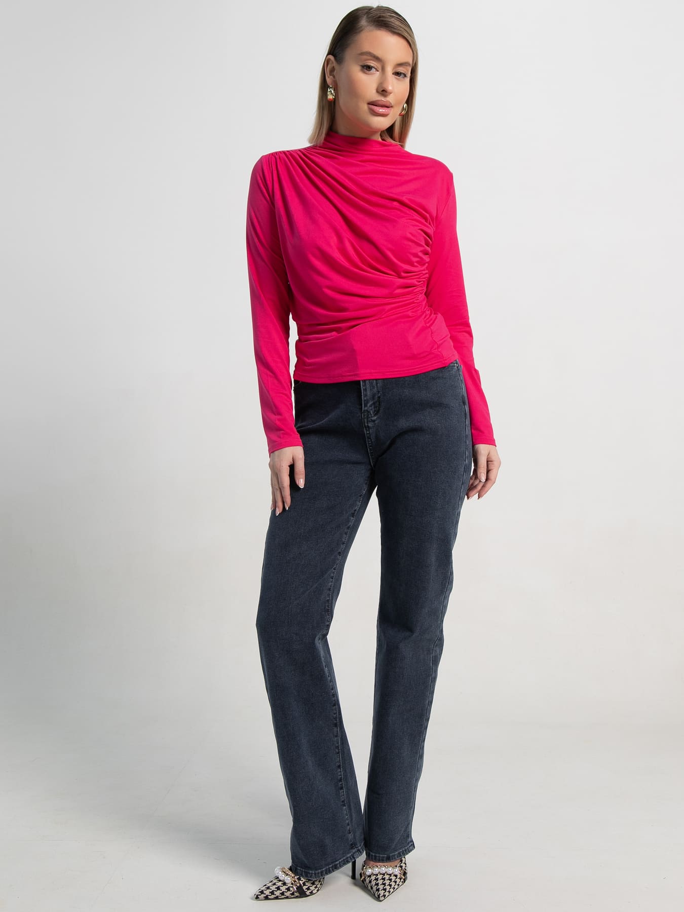 Лонгслив Тайна сердца (малиновый) Б15509-7М