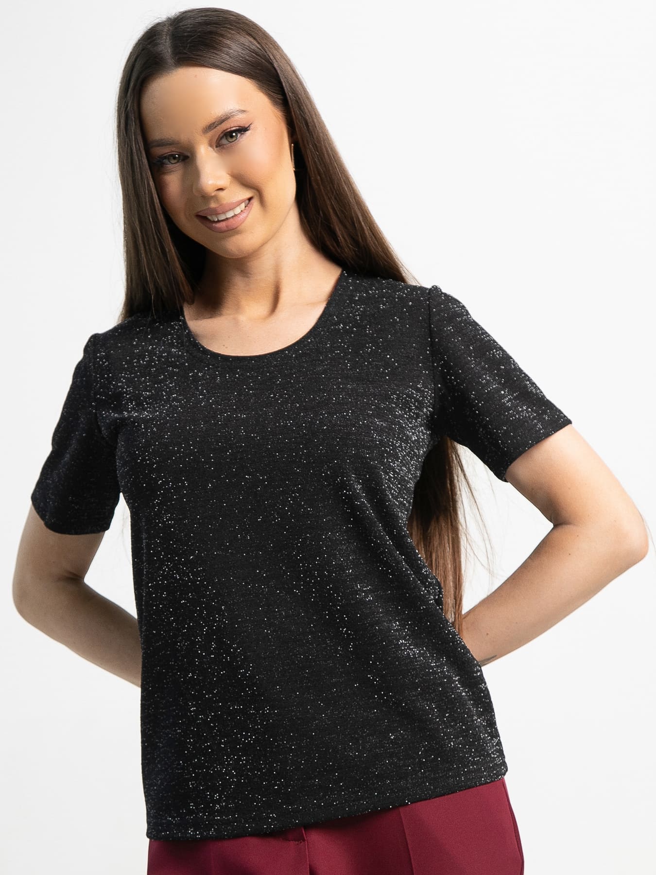 Блуза Сказочно красива (черная) Б15217-19М