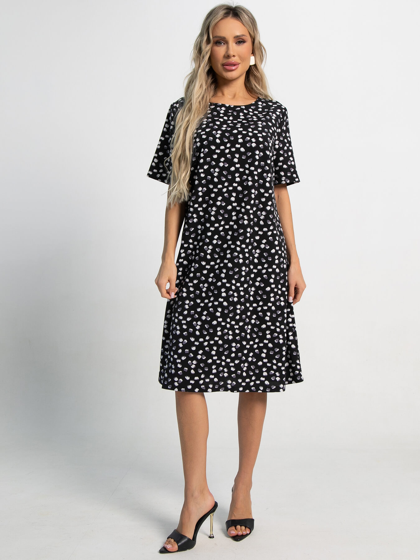 Платье Ронда (черное) П14390-16М