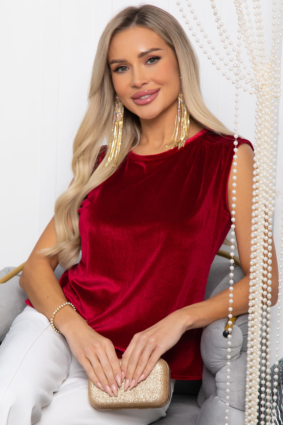 Блуза Сараби (красная) Б14621-47М