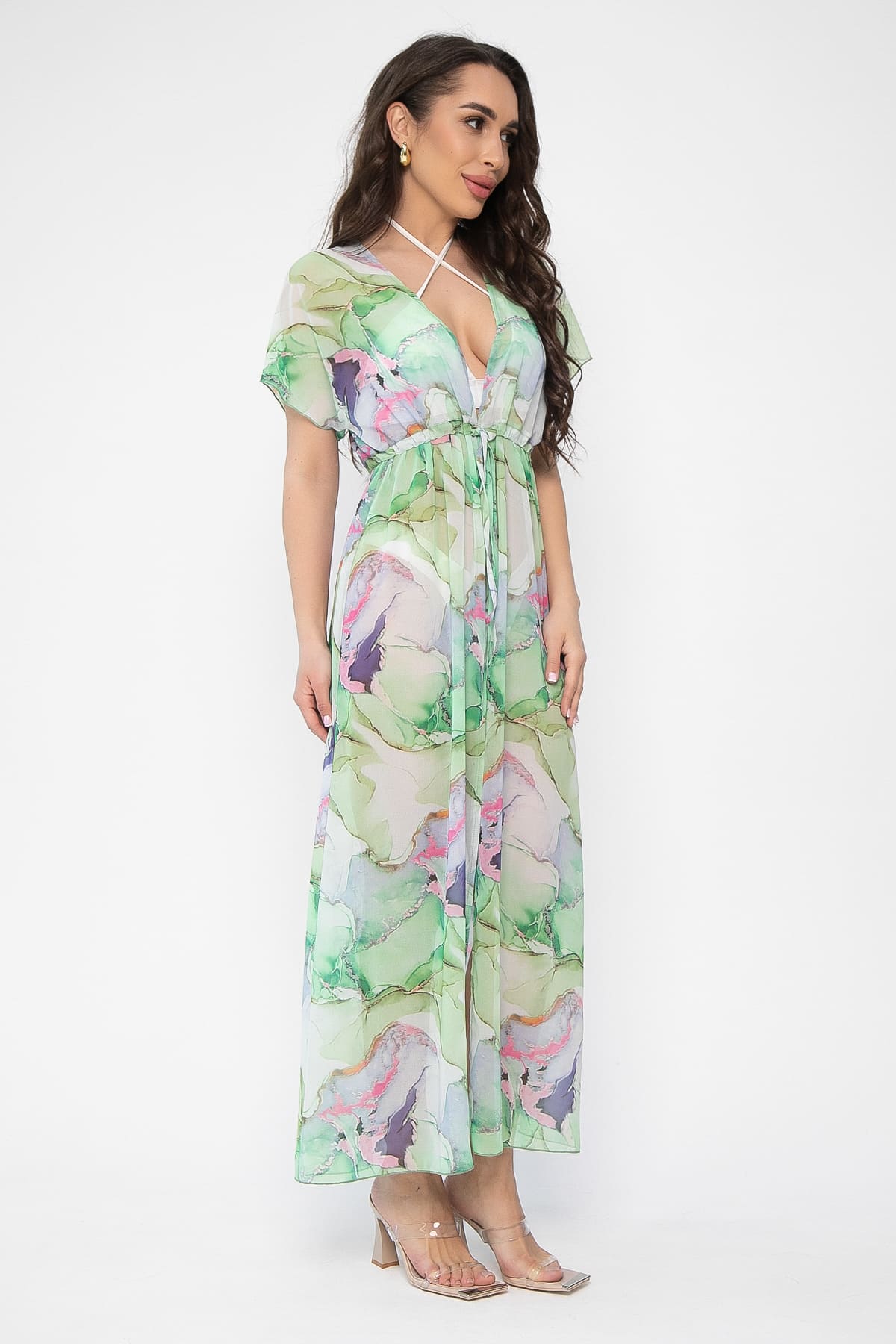 Парео (платье) Изольда (зеленое) П13601-9М