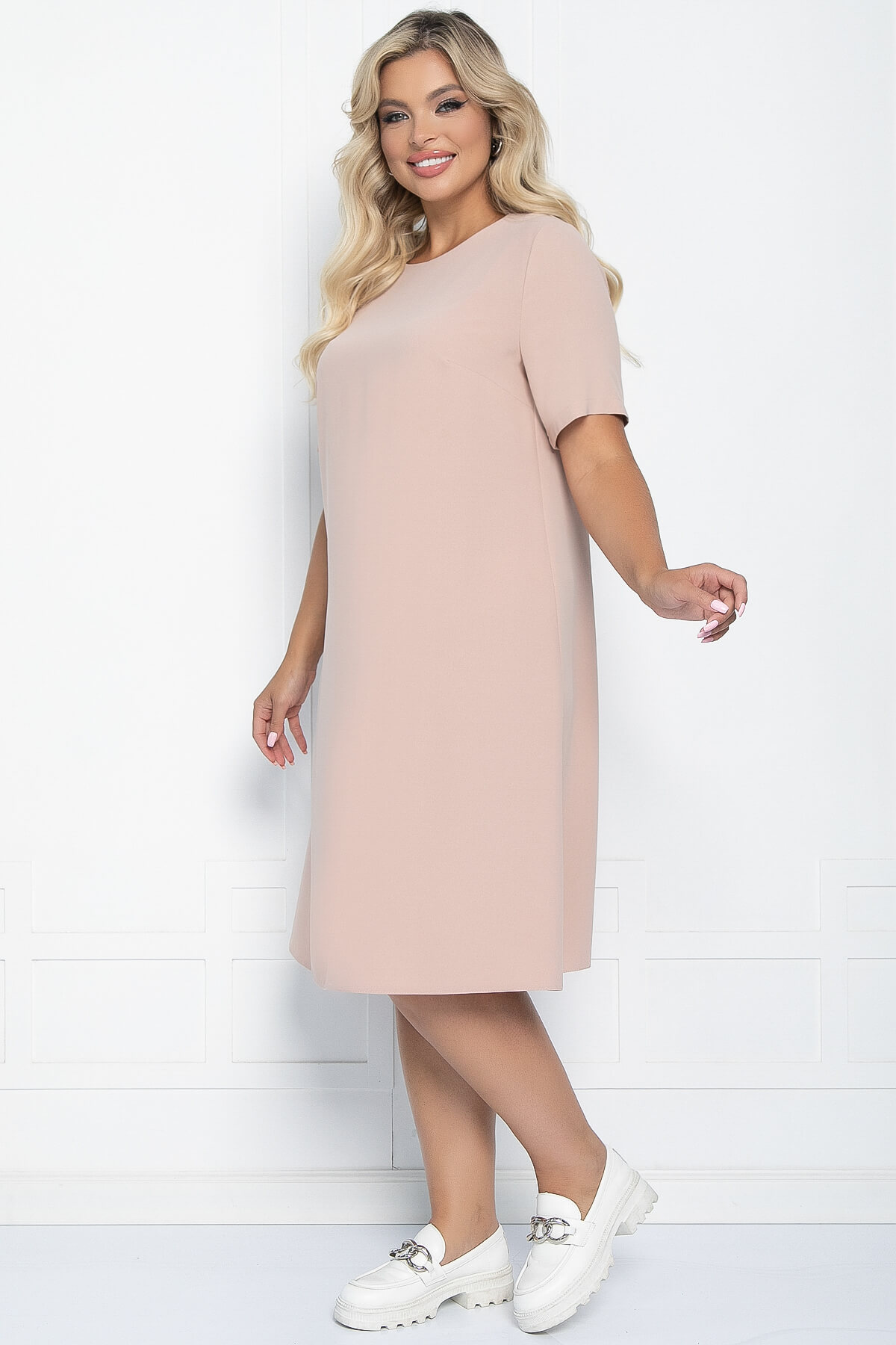 Платье Ронда (бежевое) П11108