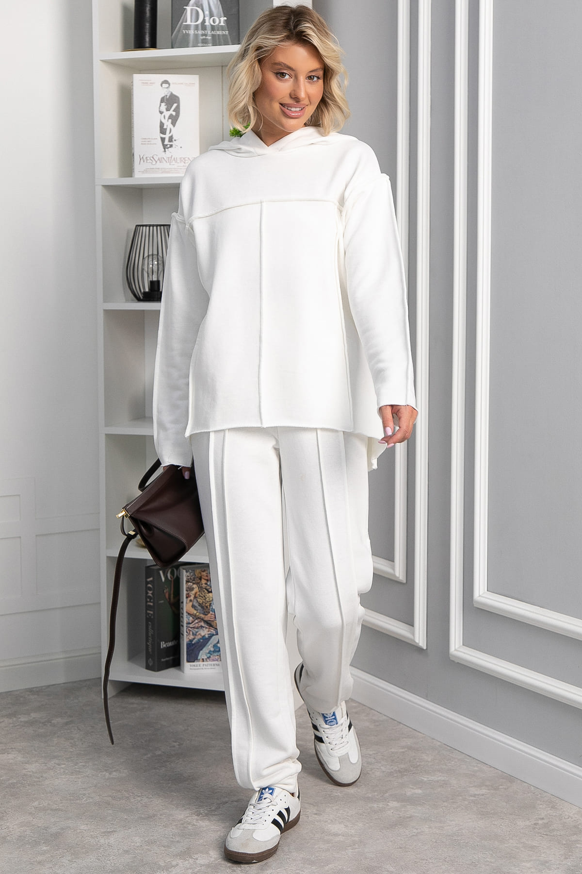 Костюм хлопковый Эко-стиль (белый) К14287-4М