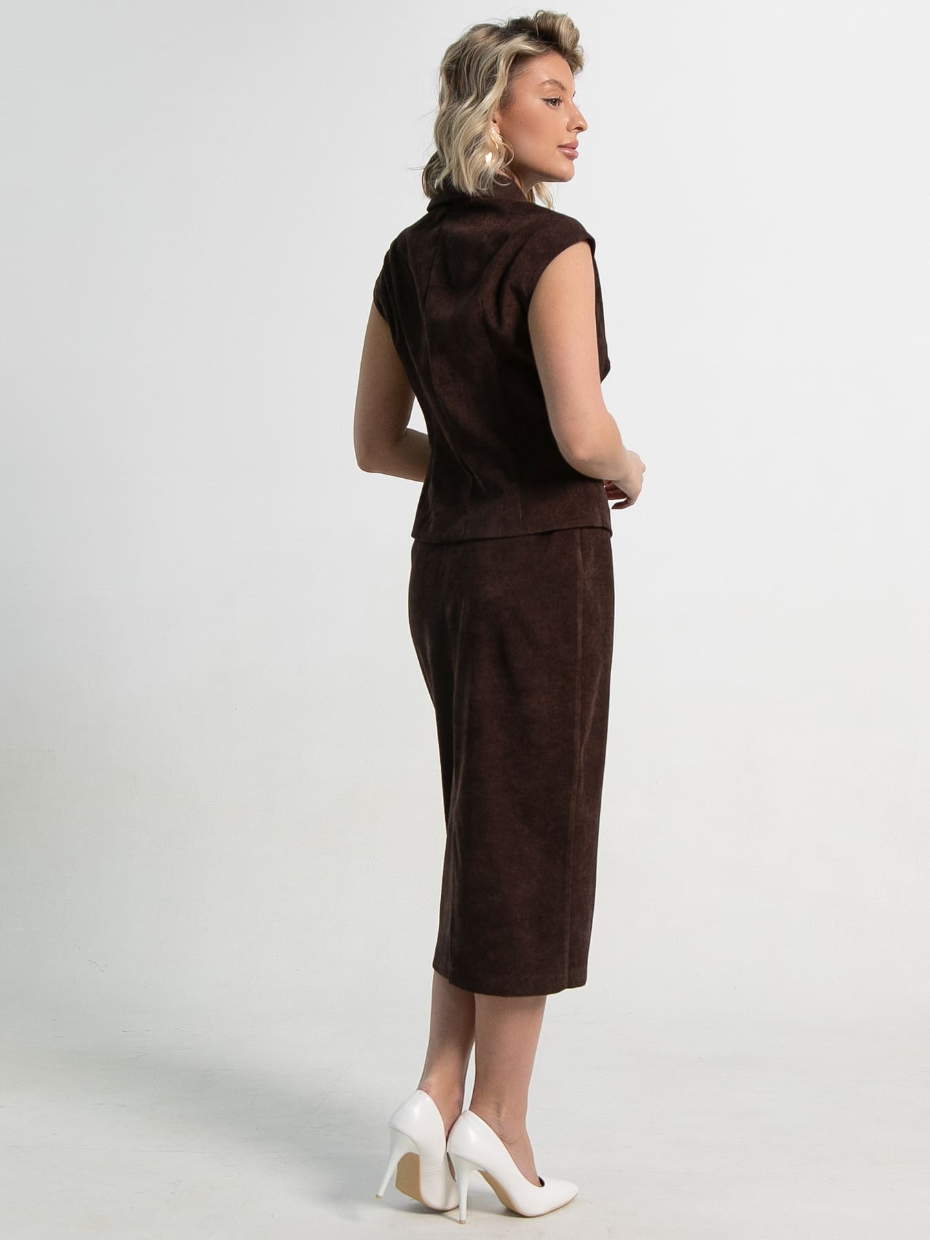 Жилет Анабель (шоколадный) Б15362-10М