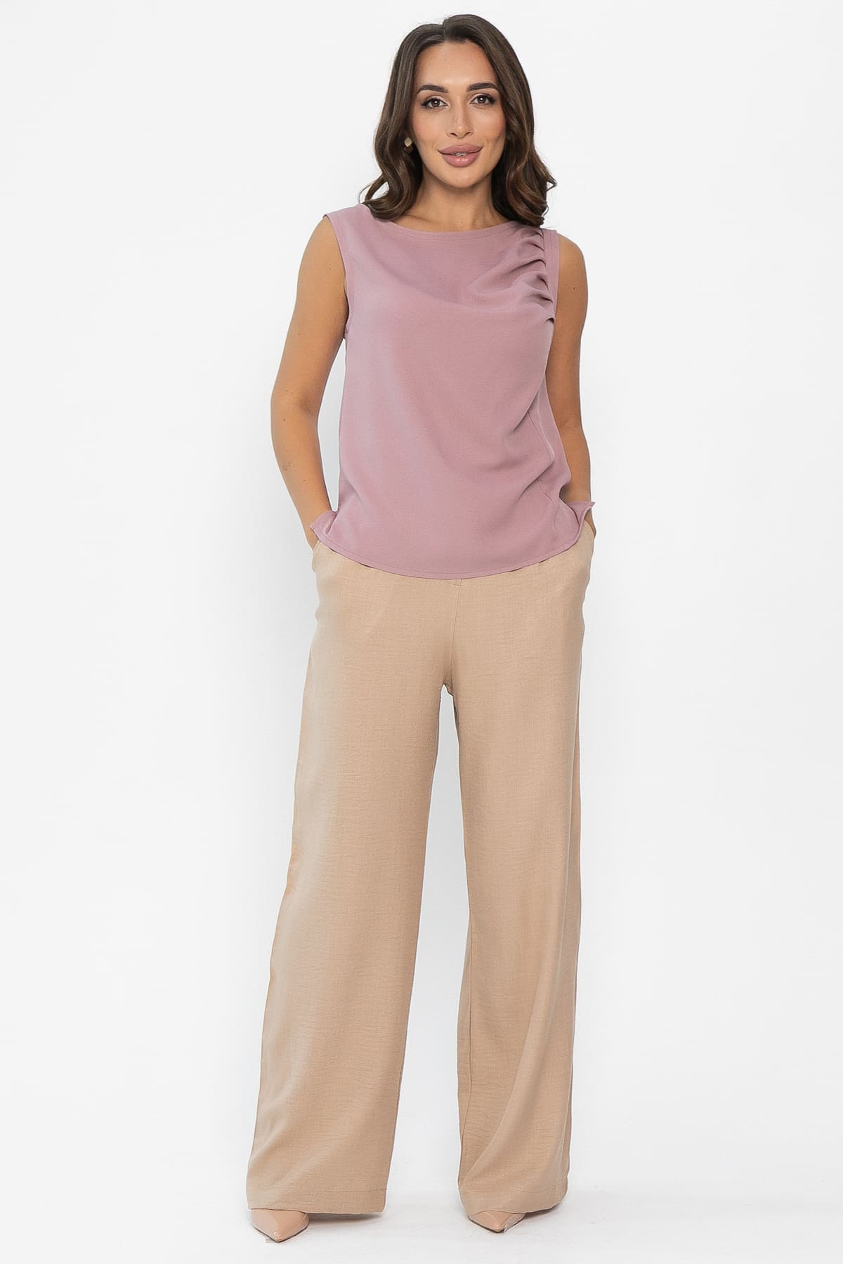 Блуза Лоранс (пудра) Б14014-47М