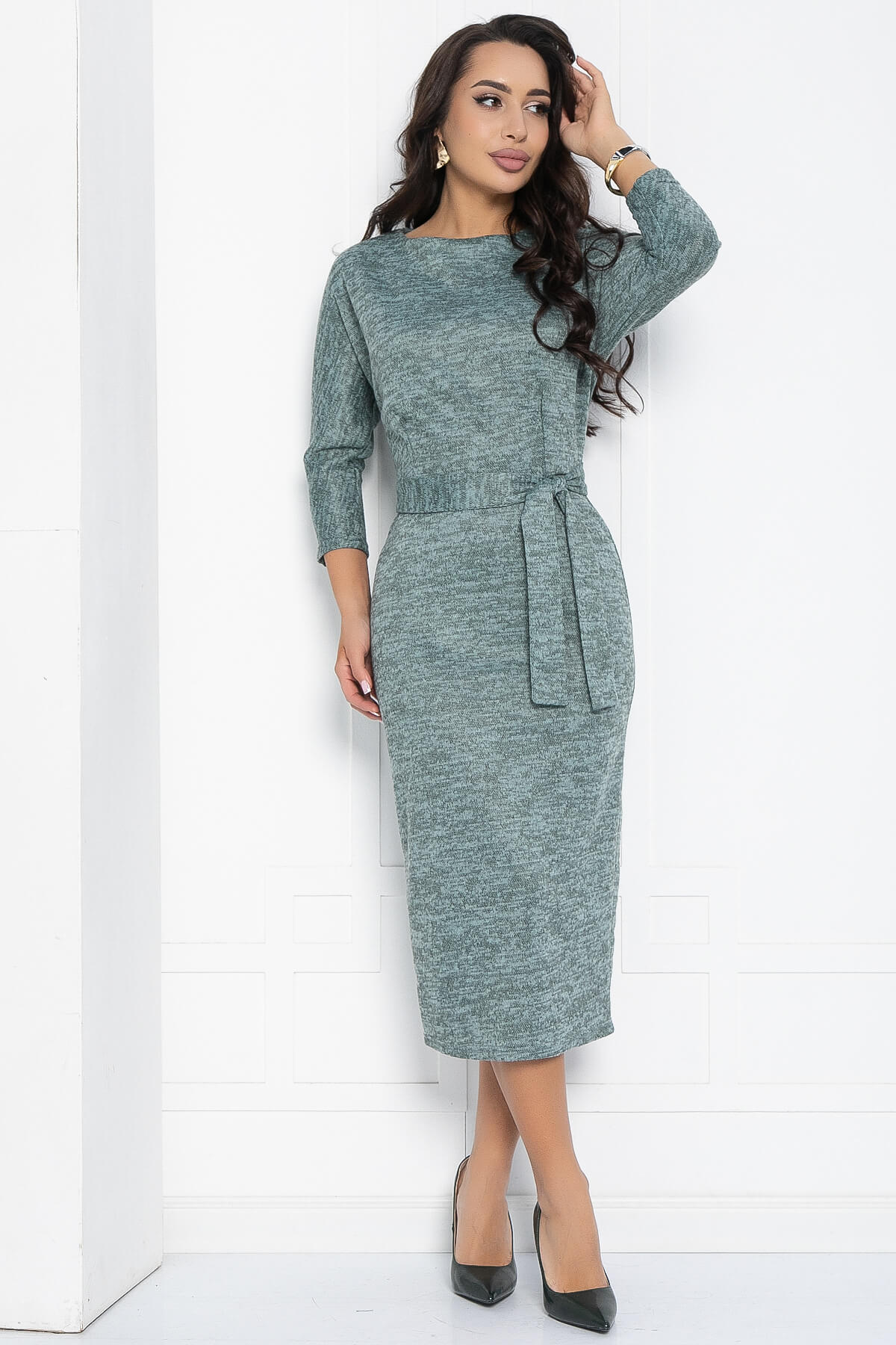 Платье Эврика (зеленое) П12345-10