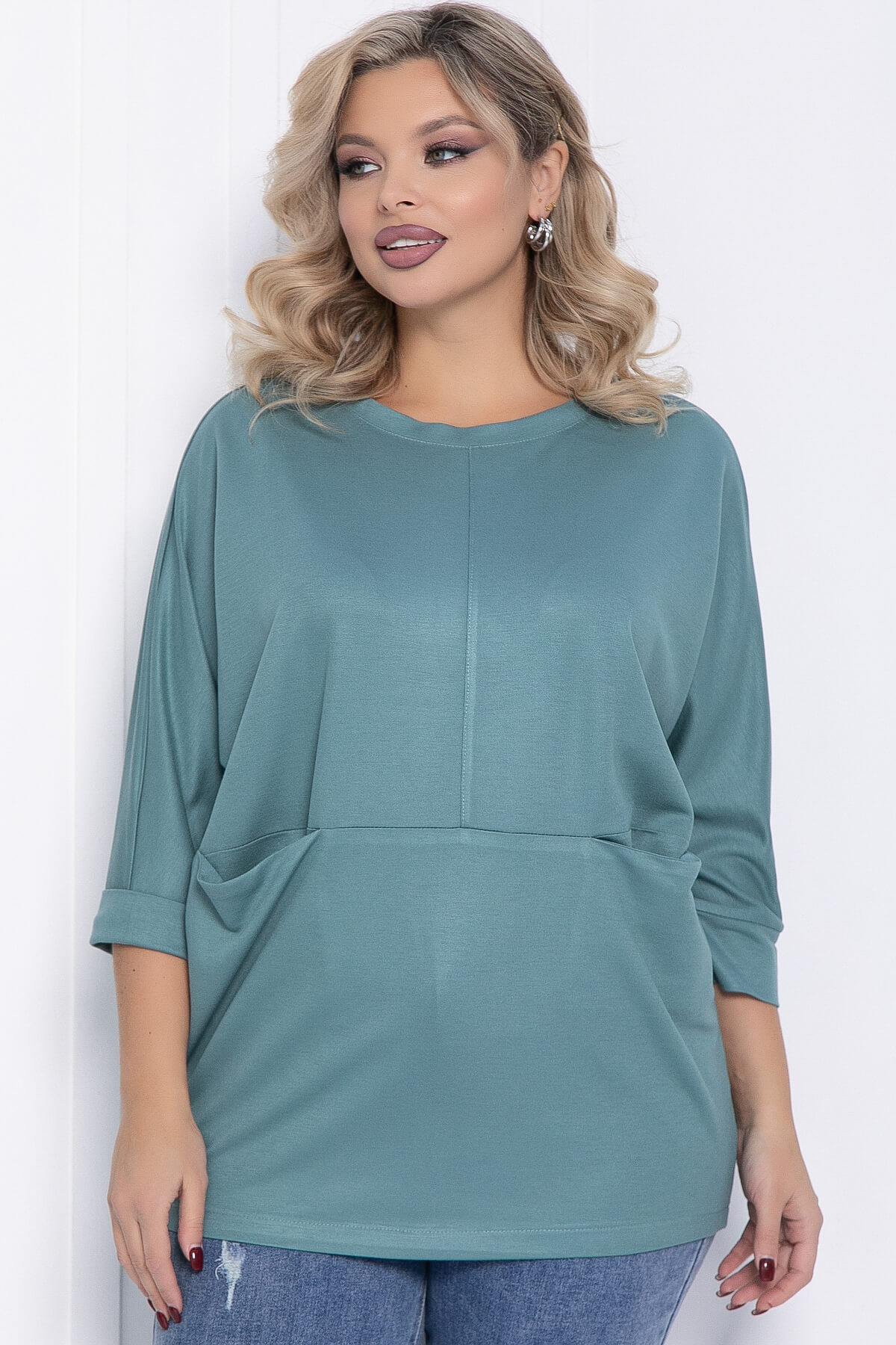 Блуза Мэрил (светло-зеленая) Б12360-18