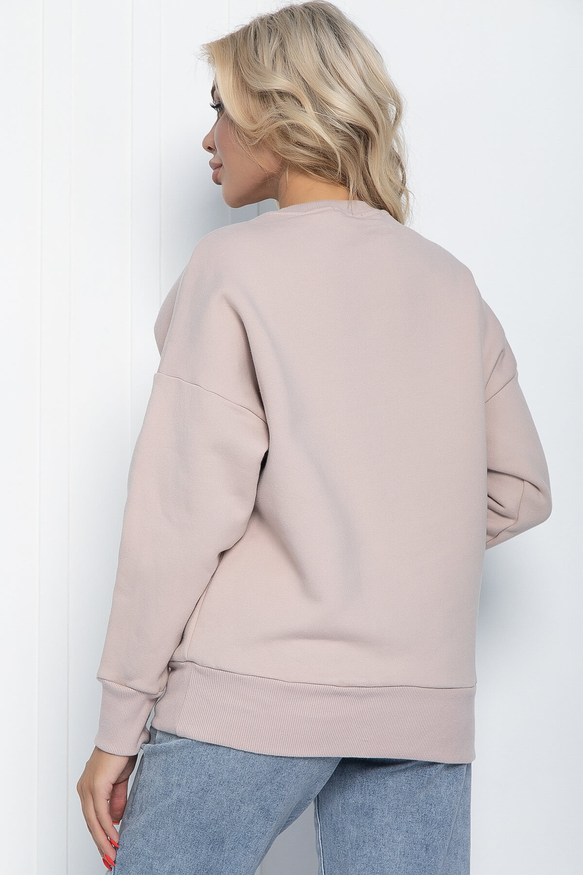 Свитшот "Тедди" (пыльная роза) Б7544