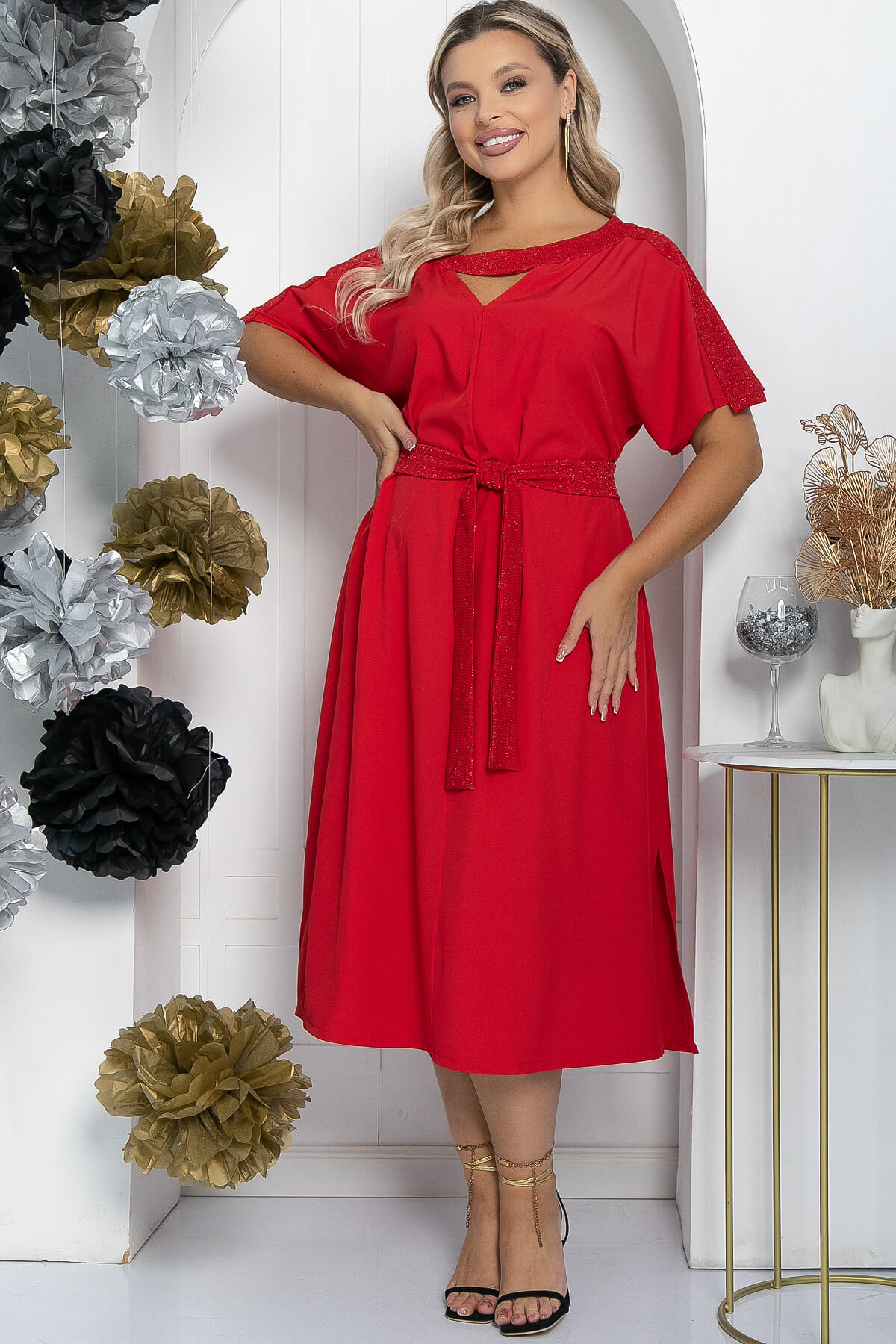 Платье Сказка (красное) П11585