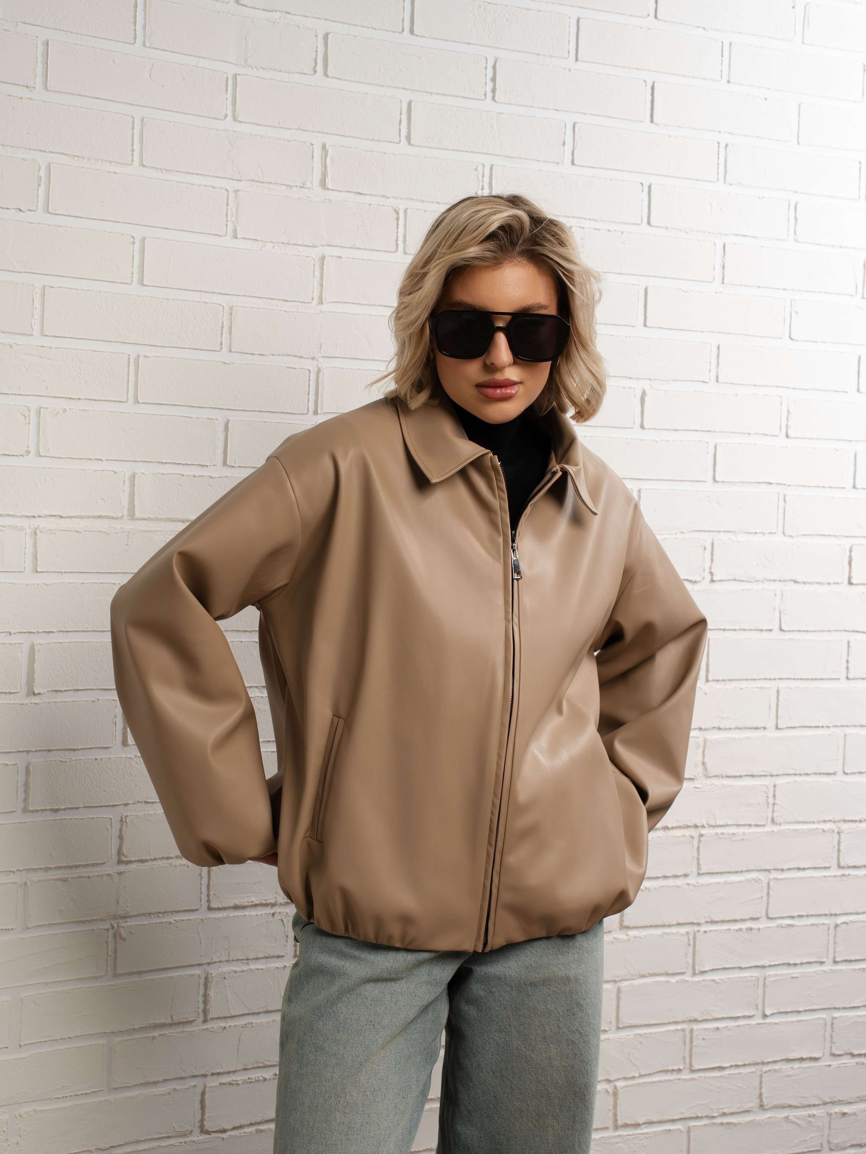 Куртка Поверь в мечту (бежевая) Б15154-7М