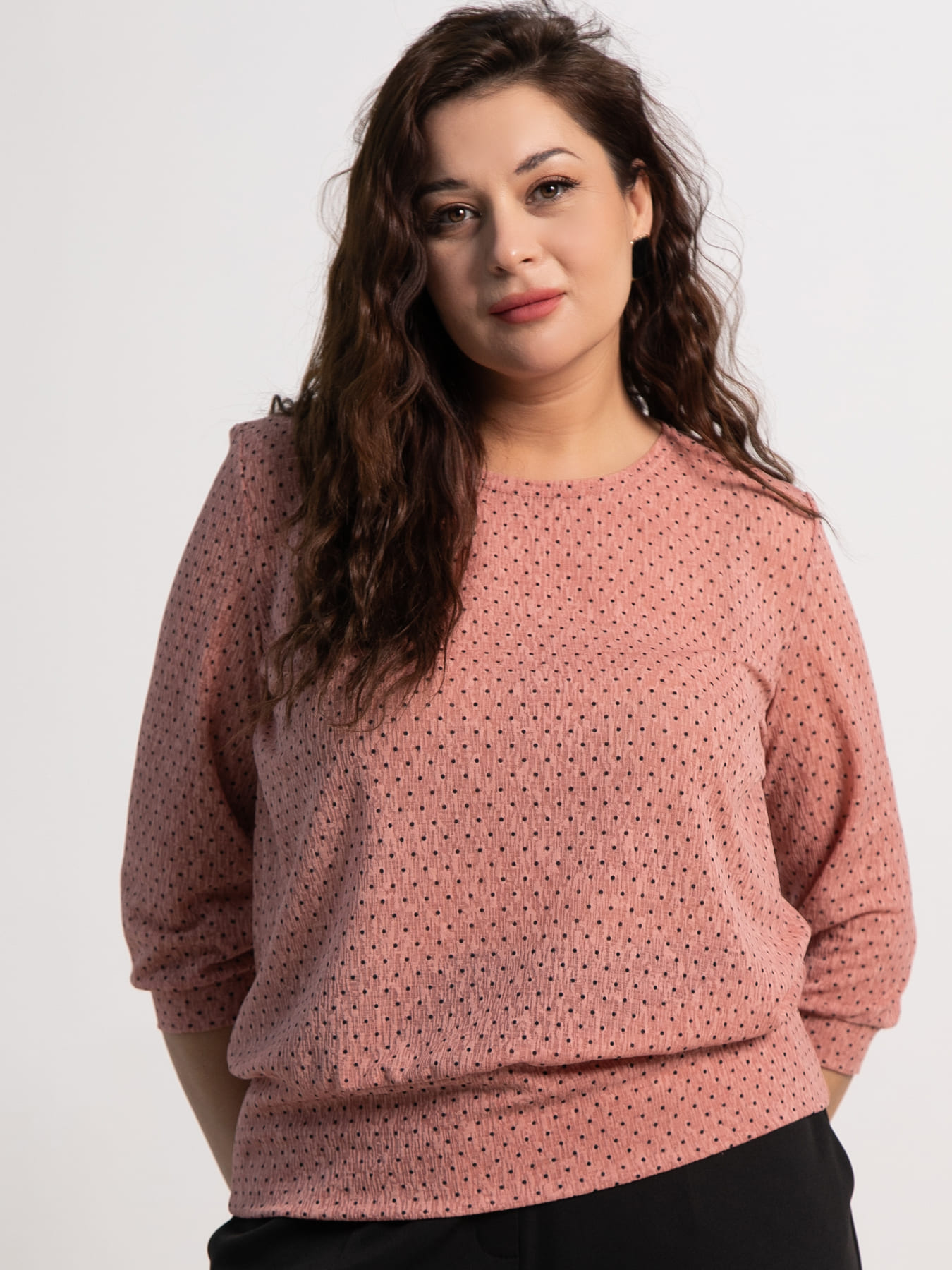 Блуза Люмия (пыльная роза) Б15298-3М