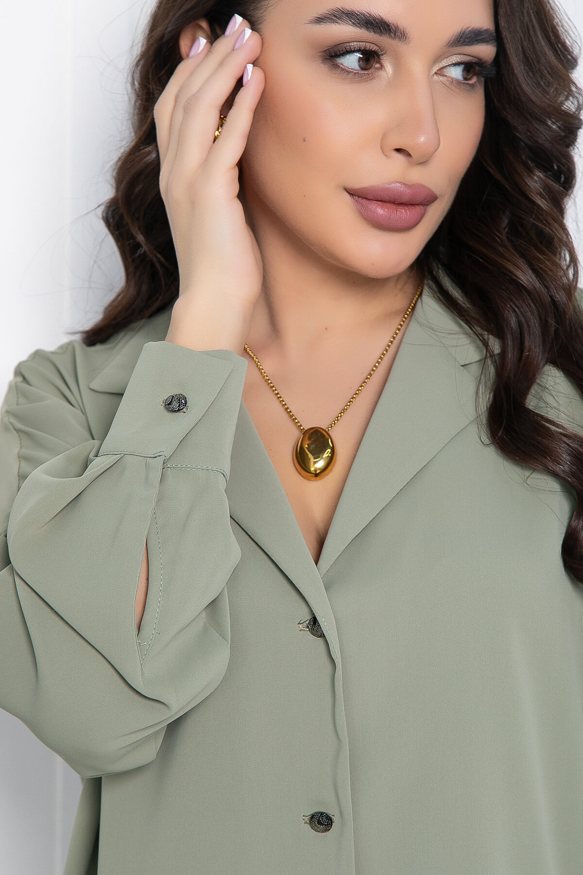 Рубашка Толедо (олива) Б12581-30