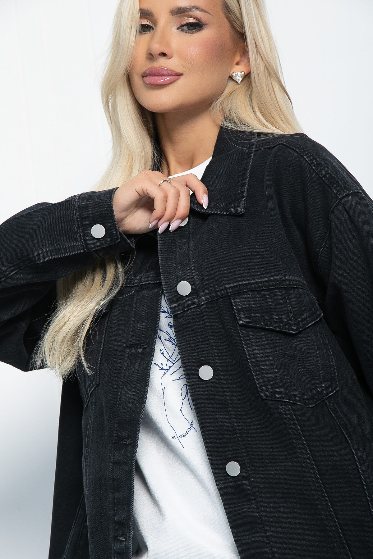 Жакет джинсовый Оклахома (черный) Б11268