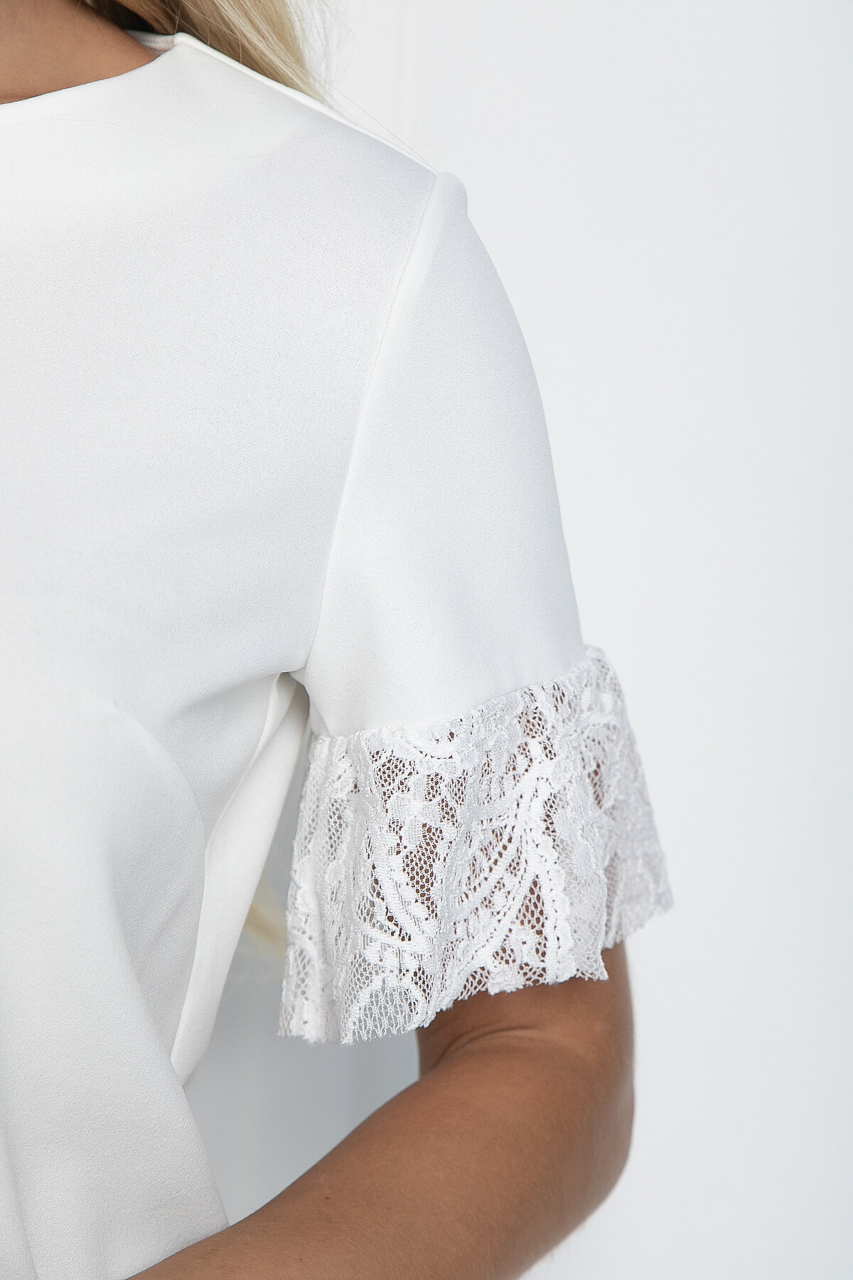 Блуза Натэлла (молочная) Б11134