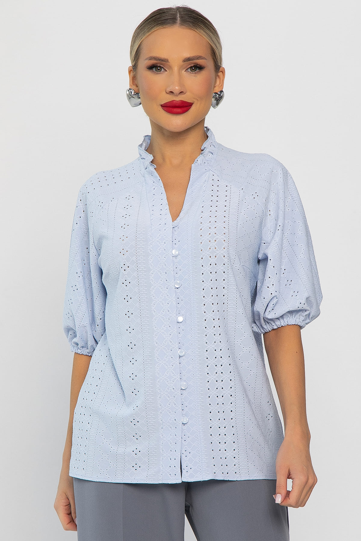Блуза Люция (голубая) Б14289-45М