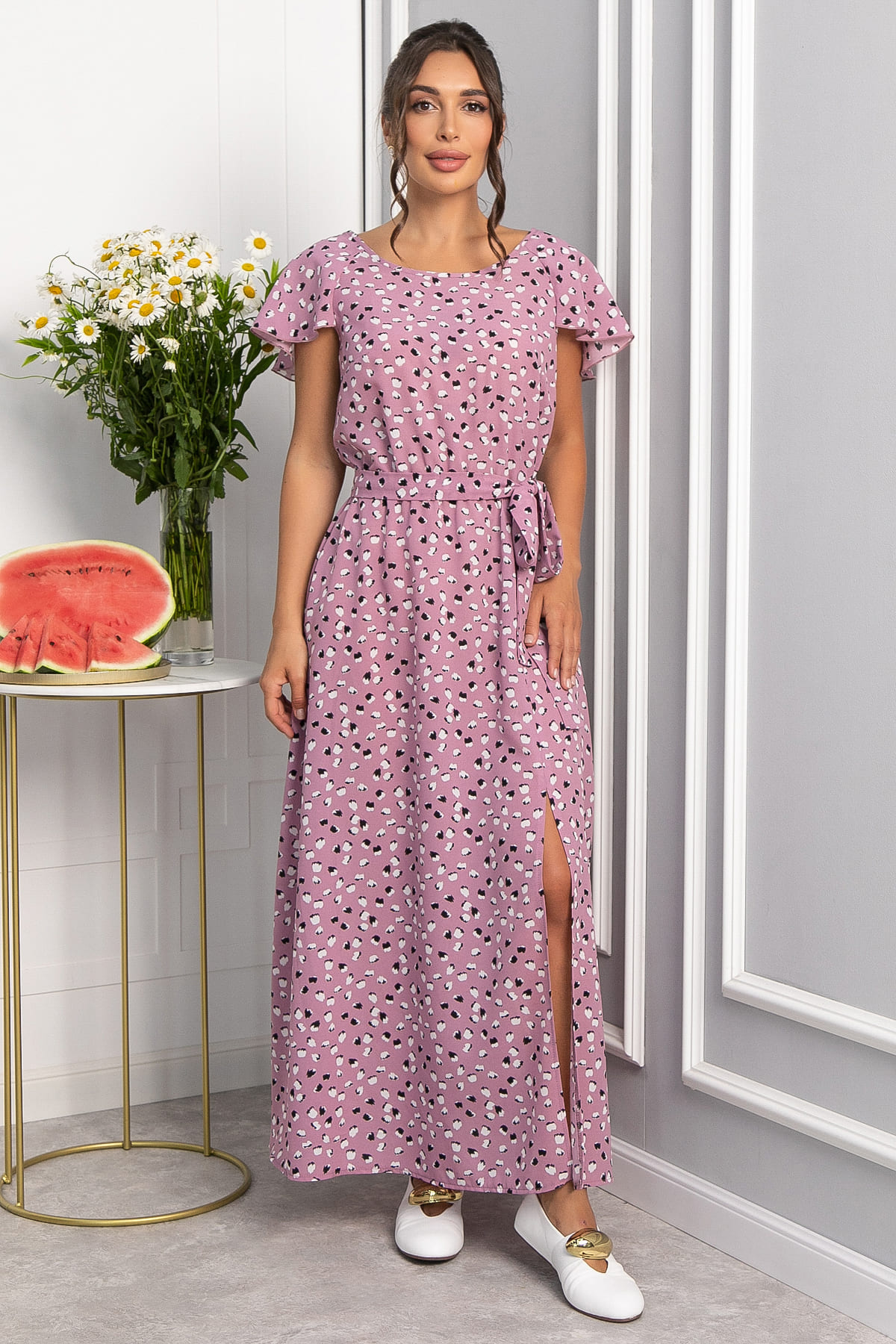 Платье Жара (пыльная роза) П13969-16М