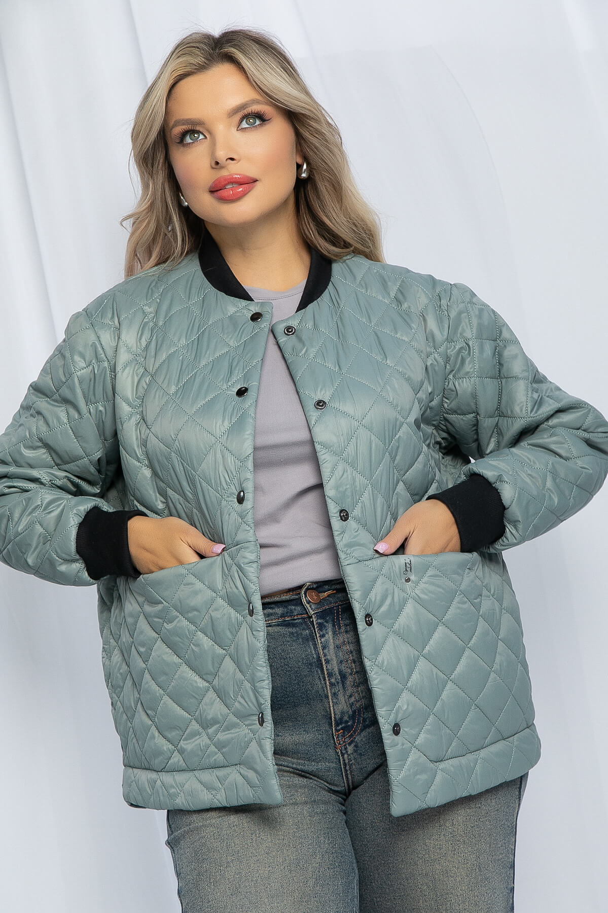 Бомбер Мой выбор (олива) Б13172-13М