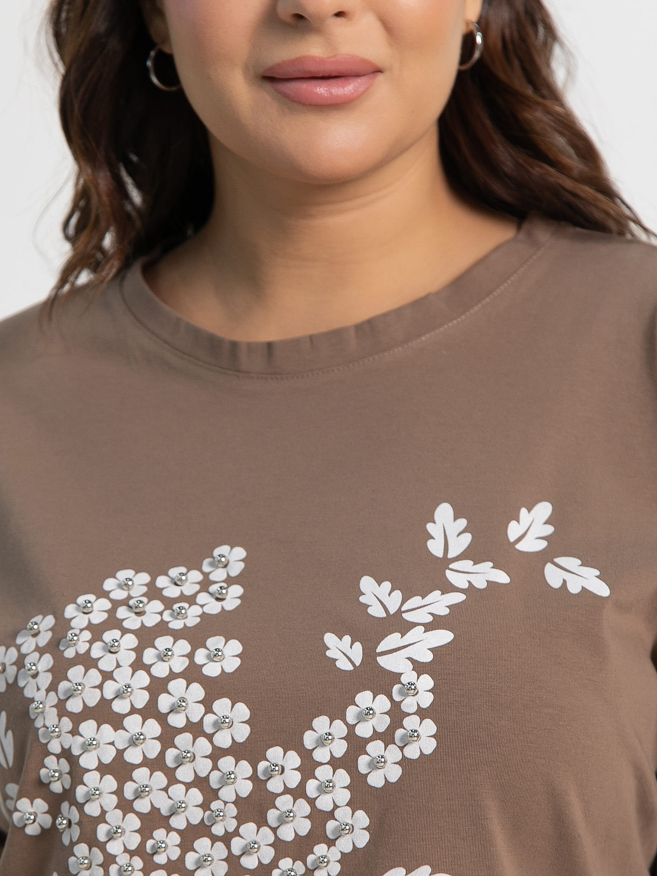 Блуза Ромашка (бежевая) Б15198-24М