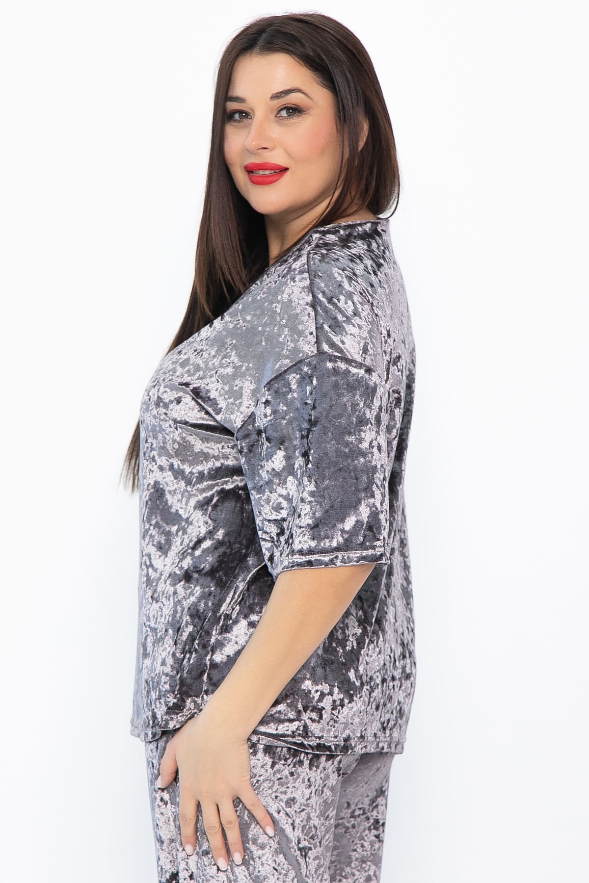 Блуза Таинственное очарование (серо-бежевая) Б14681-25М