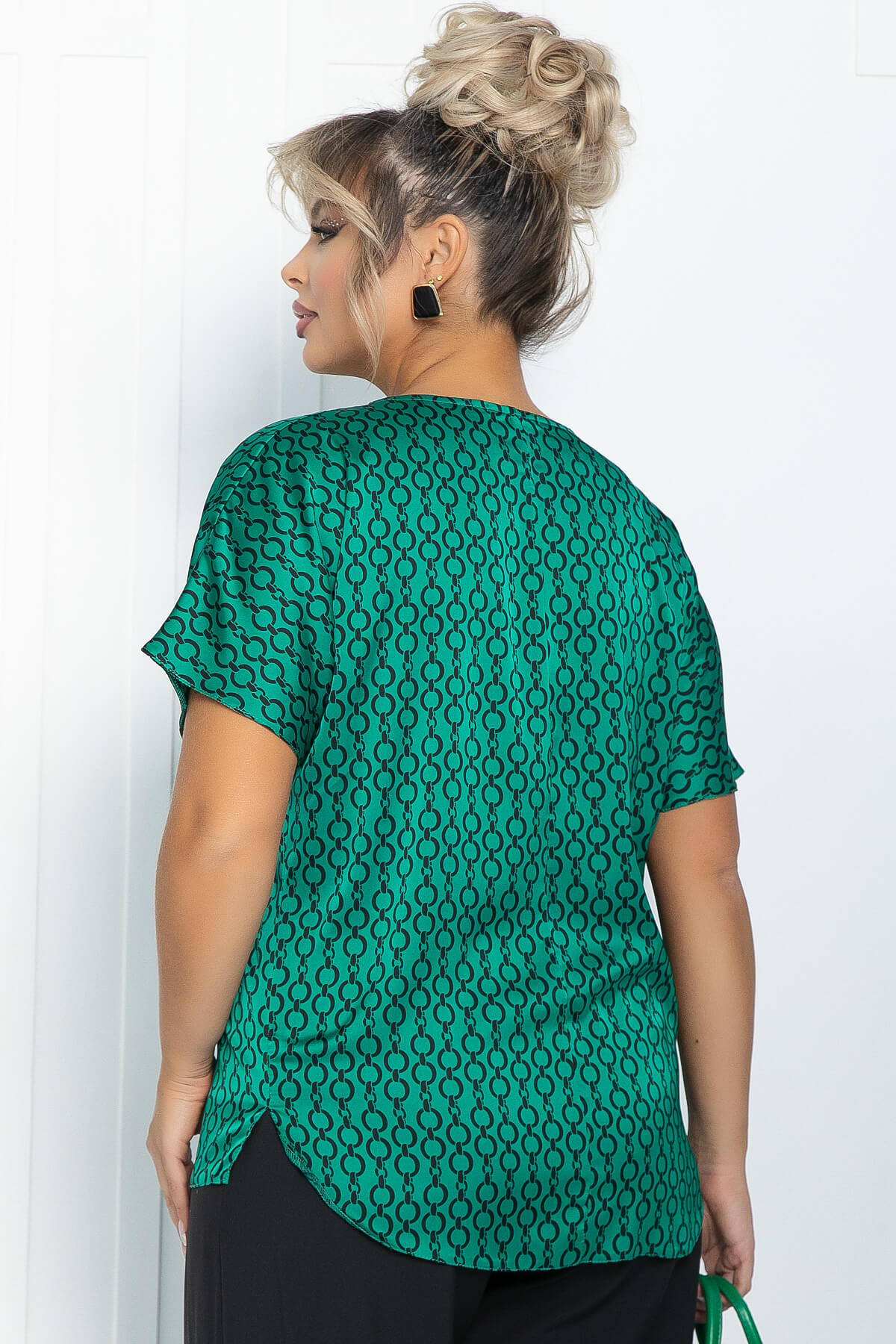 Блуза Морган (зеленая) Б11735