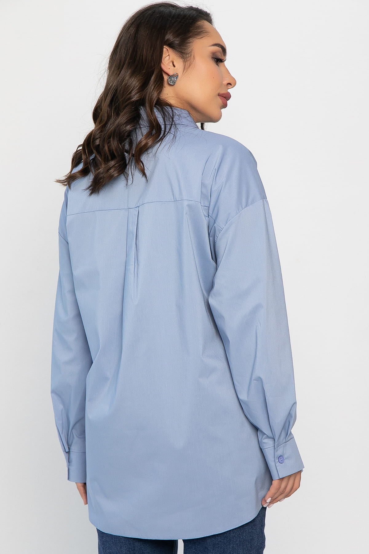 Рубашка Антария  (серо-голубая) Б14190-5М