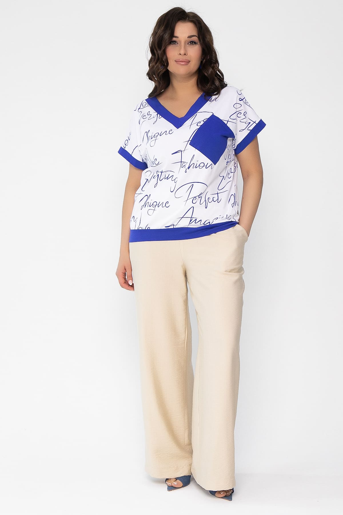 Блуза Лоран (белая) Б13509-20М