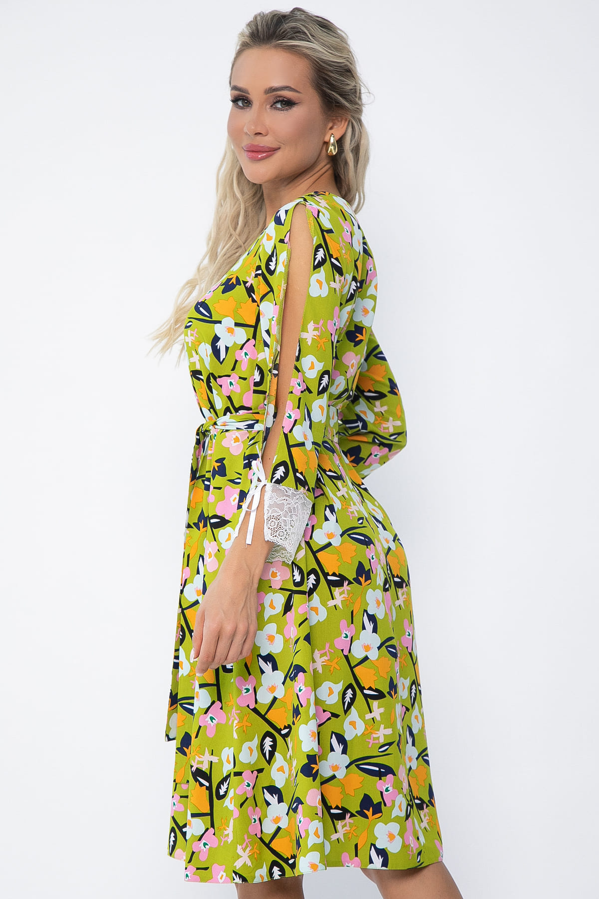 Платье Яна (зеленое) П13639-33М