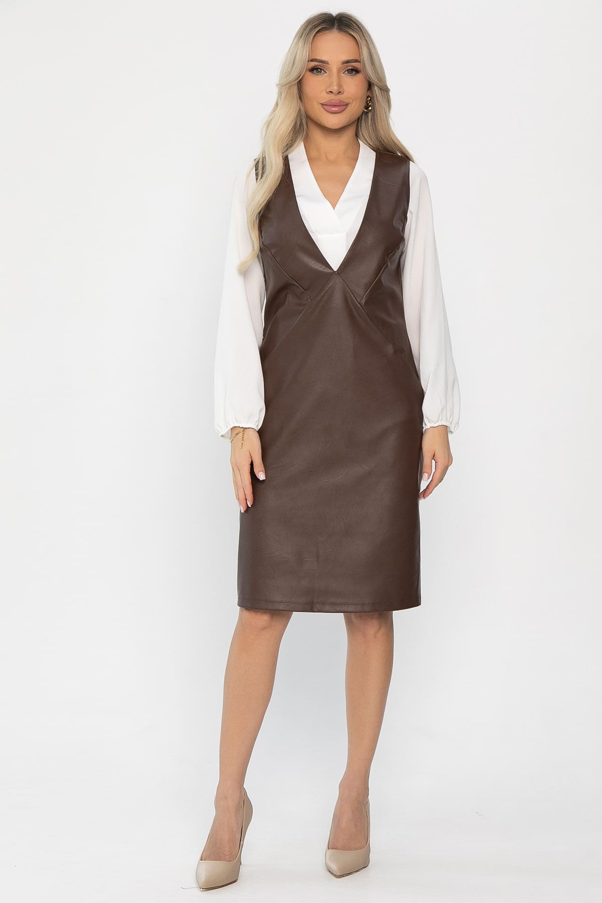 Сарафан Горячий шоколад (шоколадное) П13718-15М