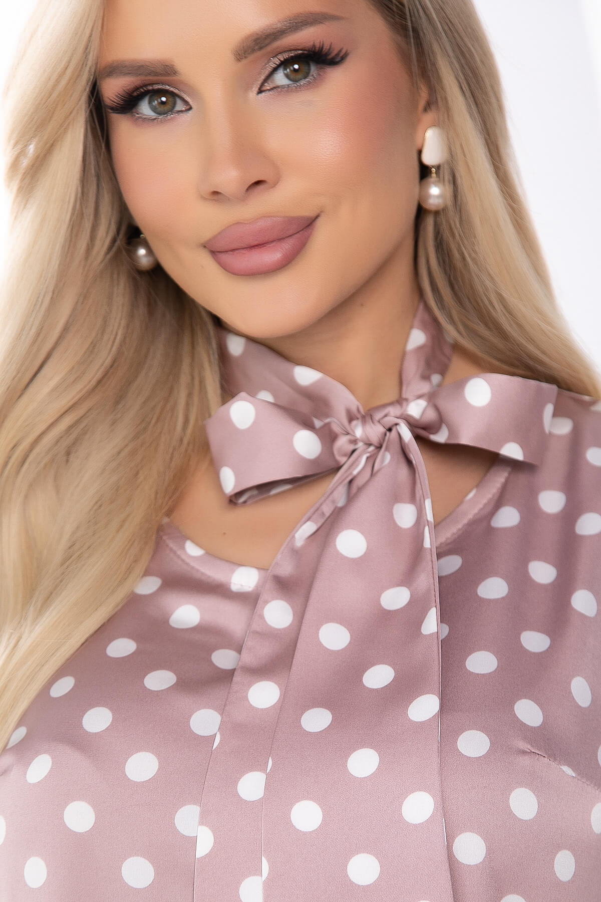 Блуза "Тина" (пудра) Б8098