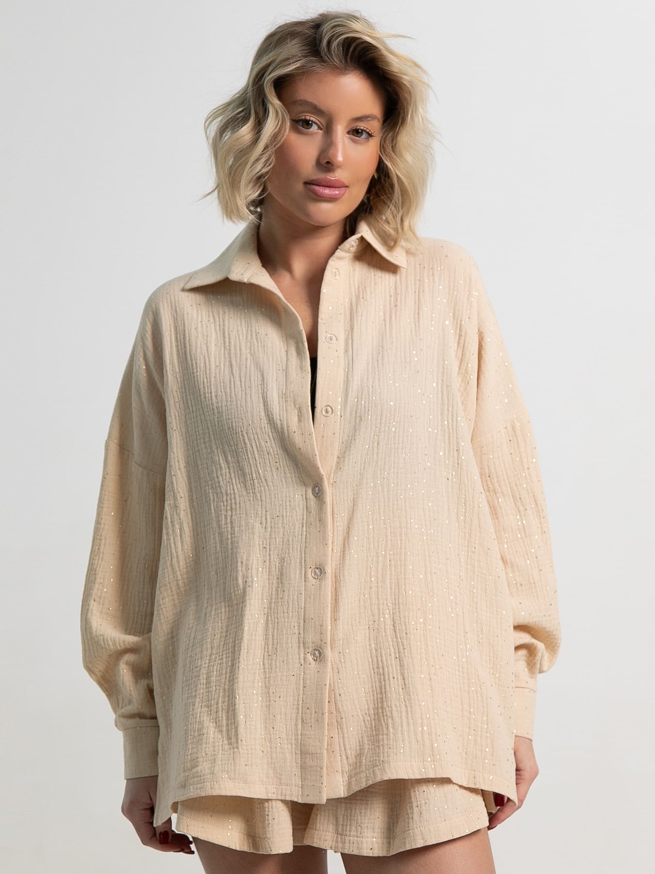 Костюм хлопковый Илария (бежевый) К15344-1М