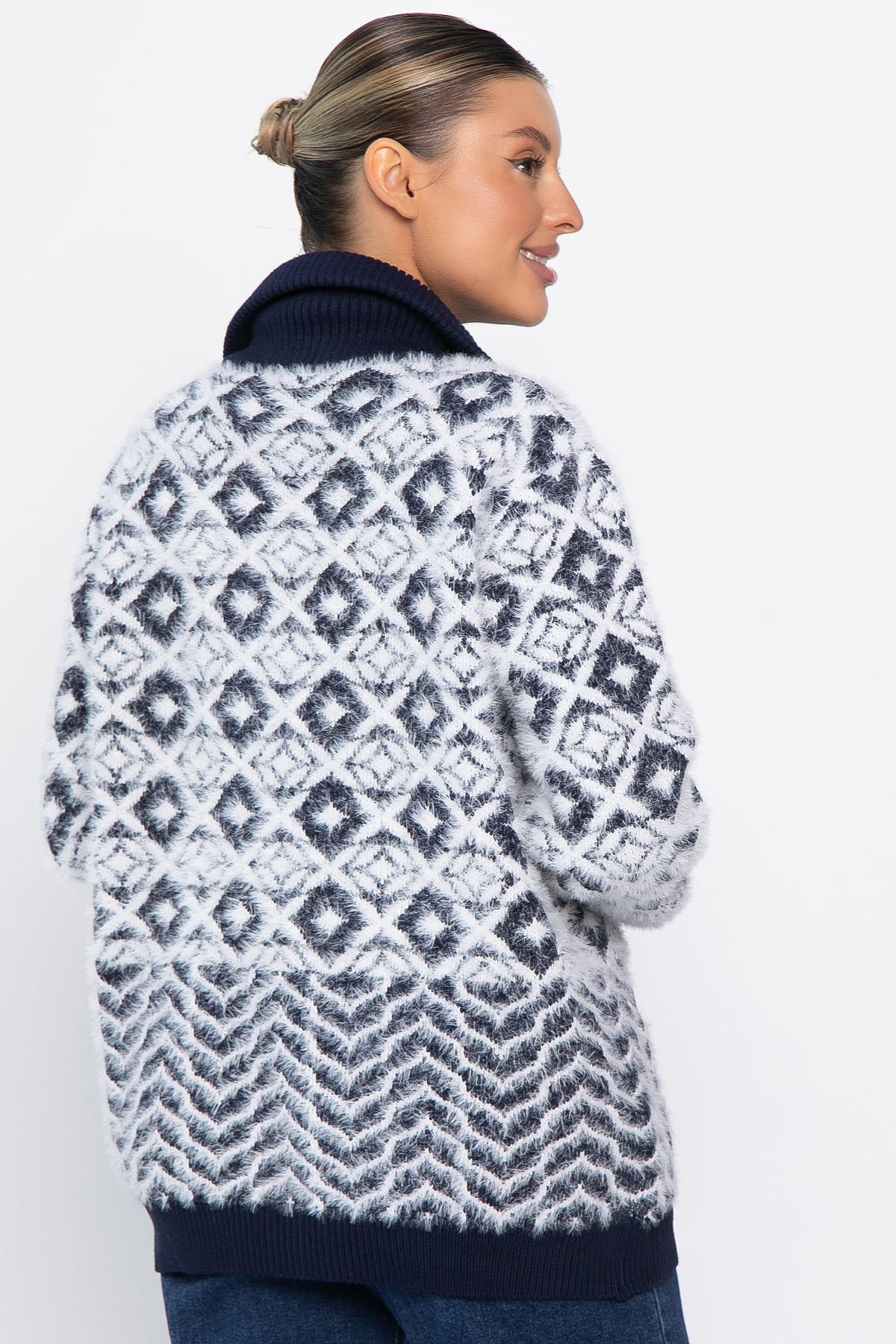 Свитер на молнии Сканди НЬЮ (синий) Б14402-20М