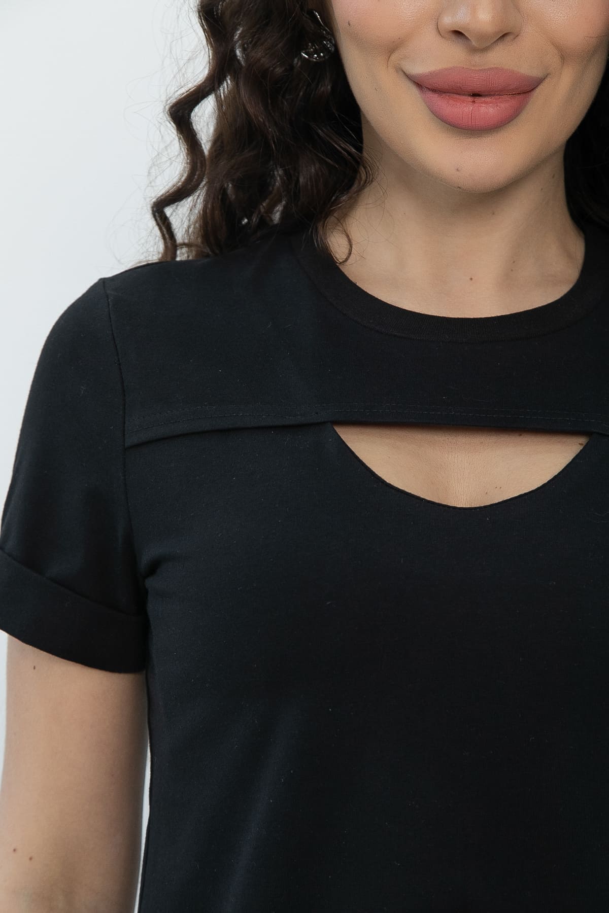 Футболка Дорис (черная) Б13352-50М