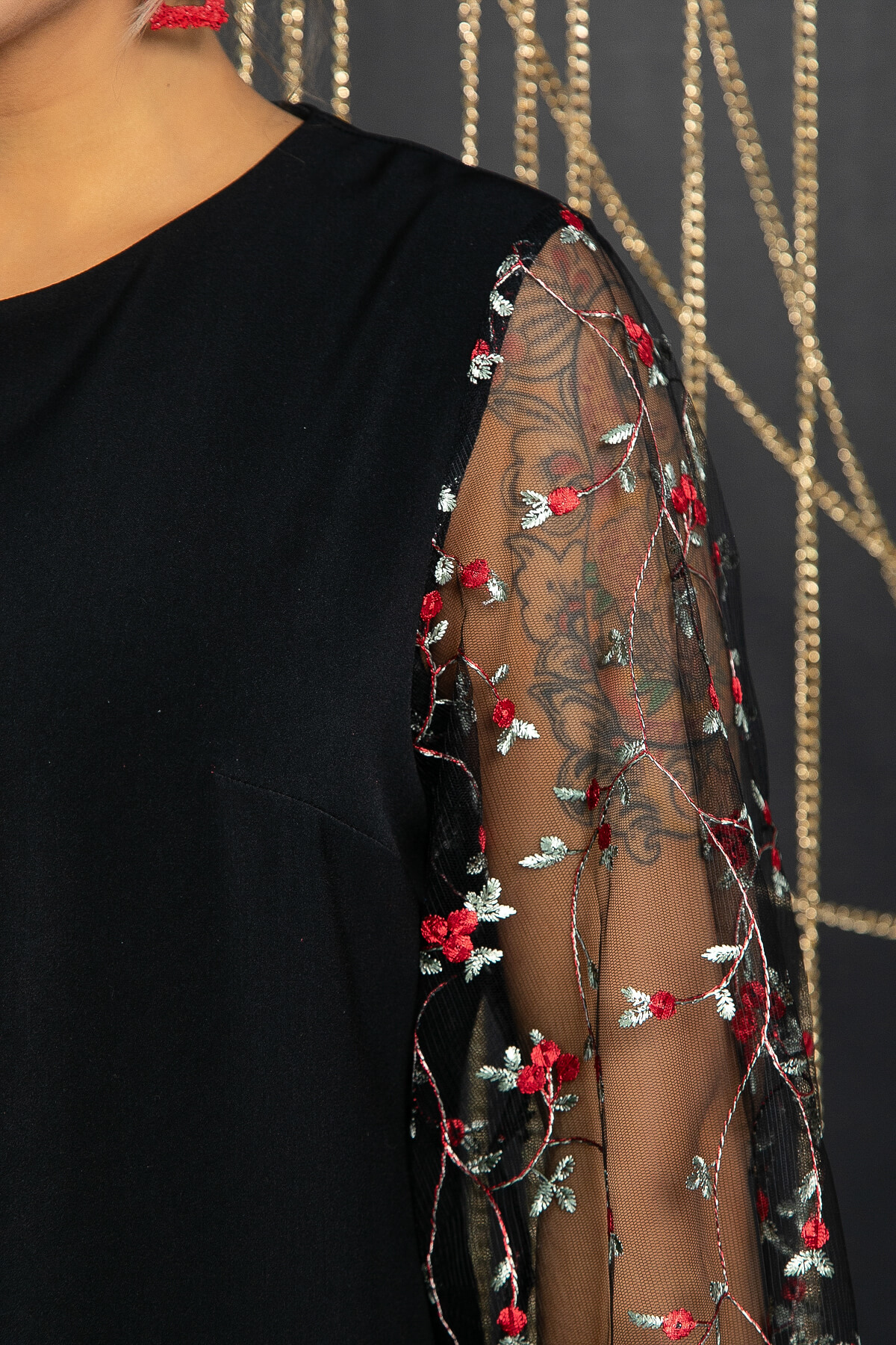 Платье Элла (черное) П11796