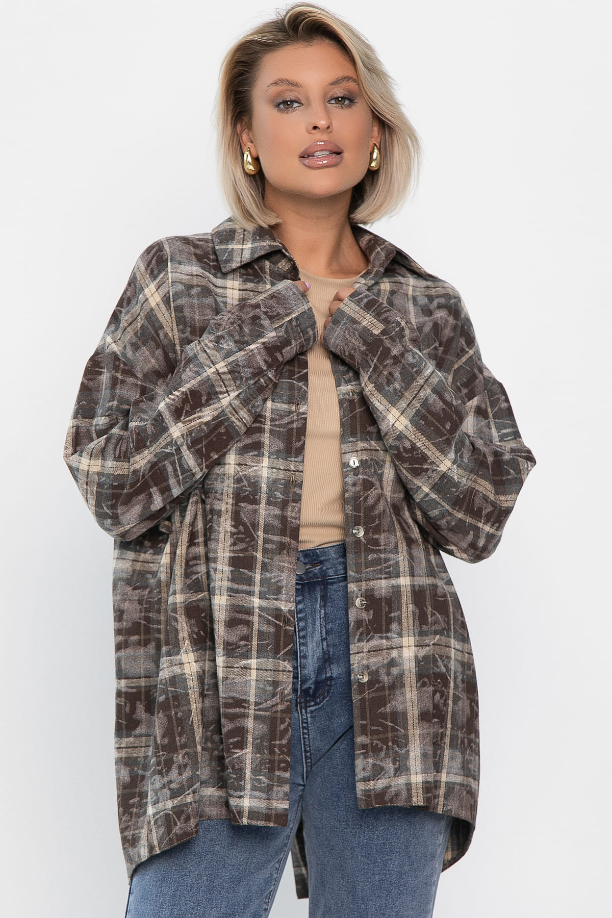 Рубашка Скай (коричневая) Б14194-5М