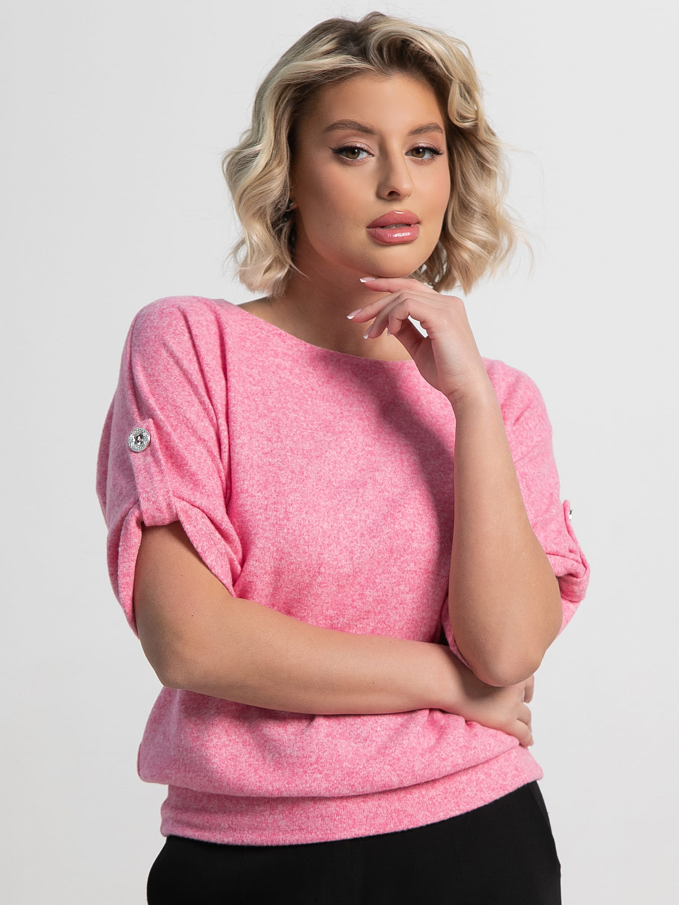 Блуза Ласка (розовая) Б15299-53М