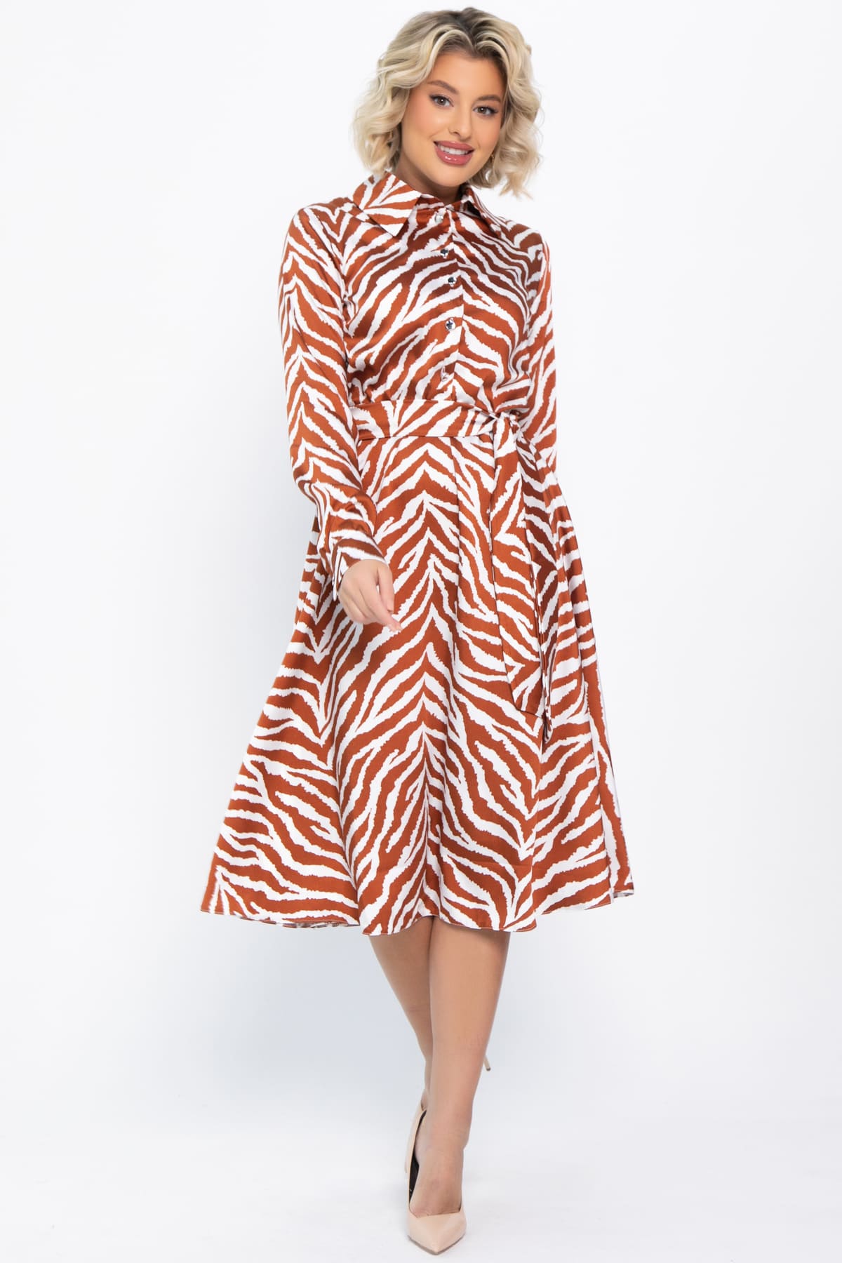 Платье Вайолет (оранжевое) П14775-45М