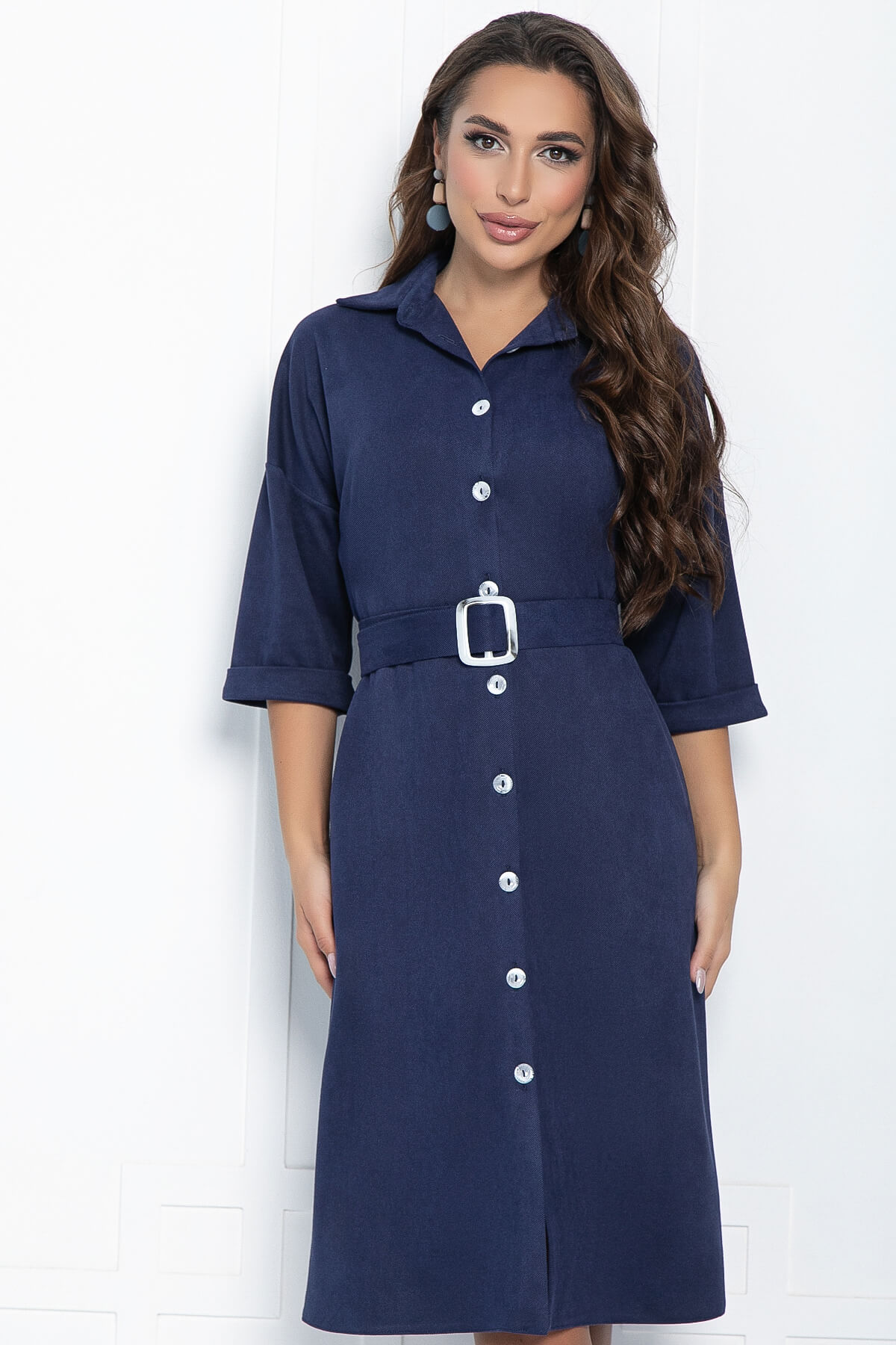 Платье Кэсси (темно-синее) П10922