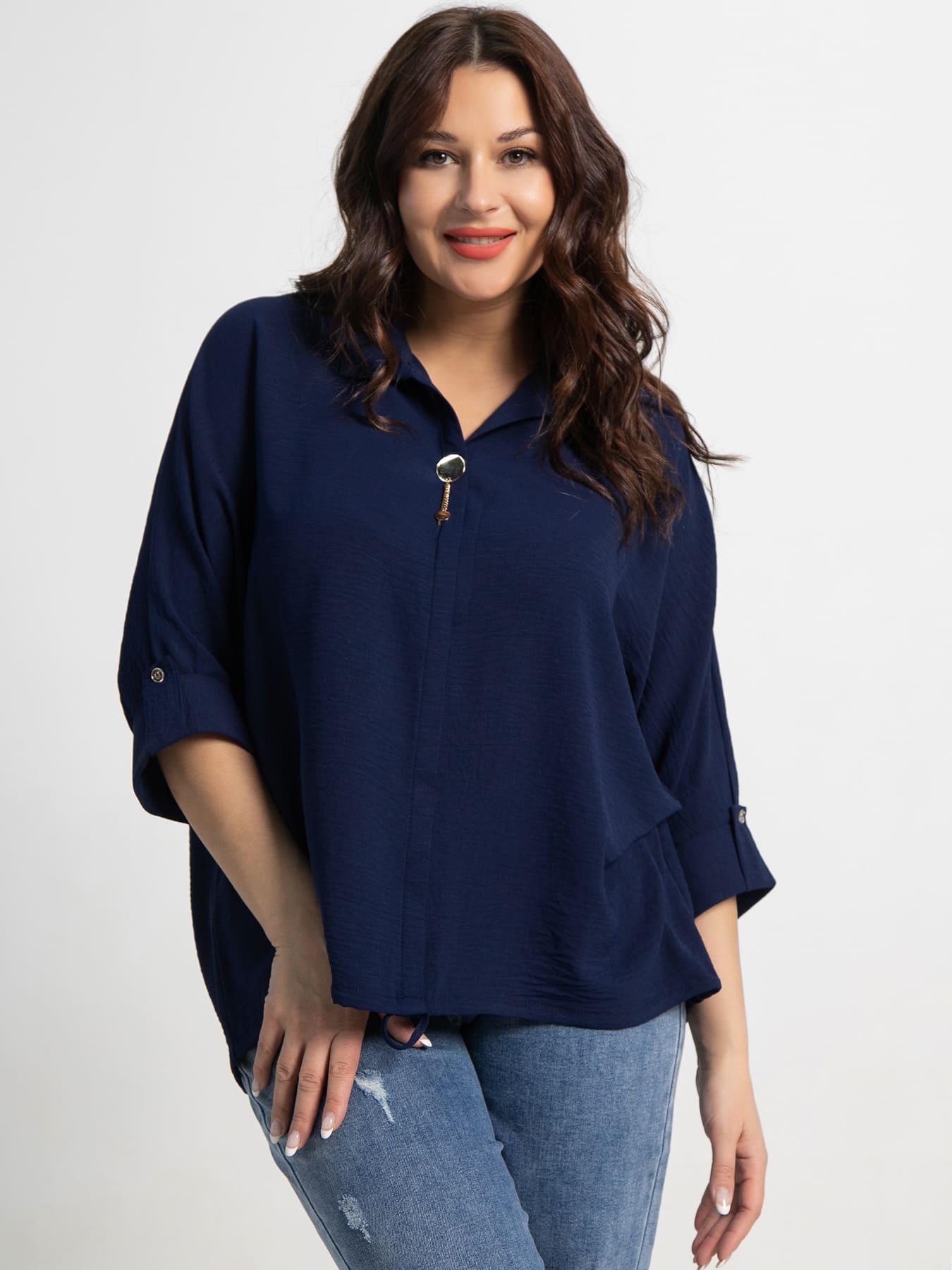 Блуза Серенада (синий) Б15552-24М