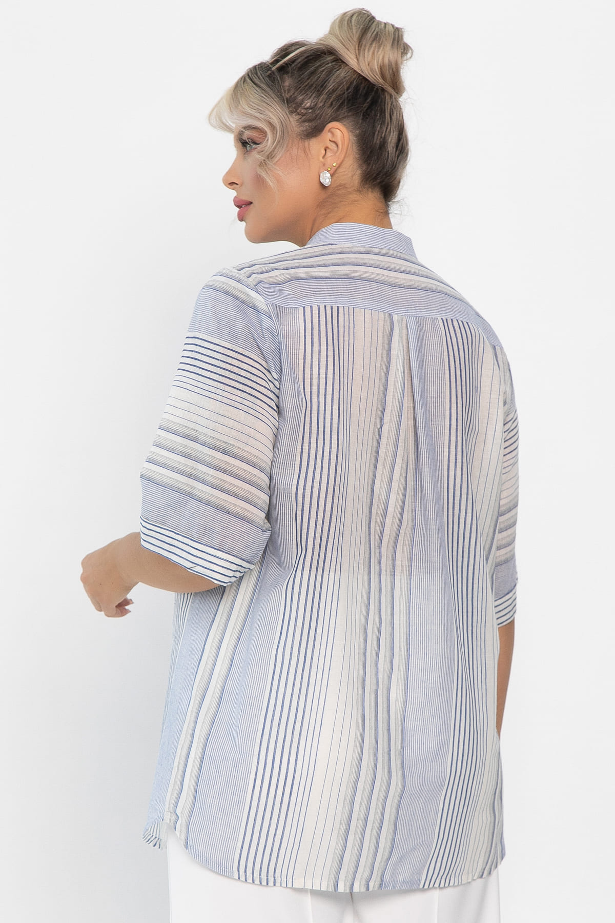 Блуза Июль (голубая) Б13876-24М