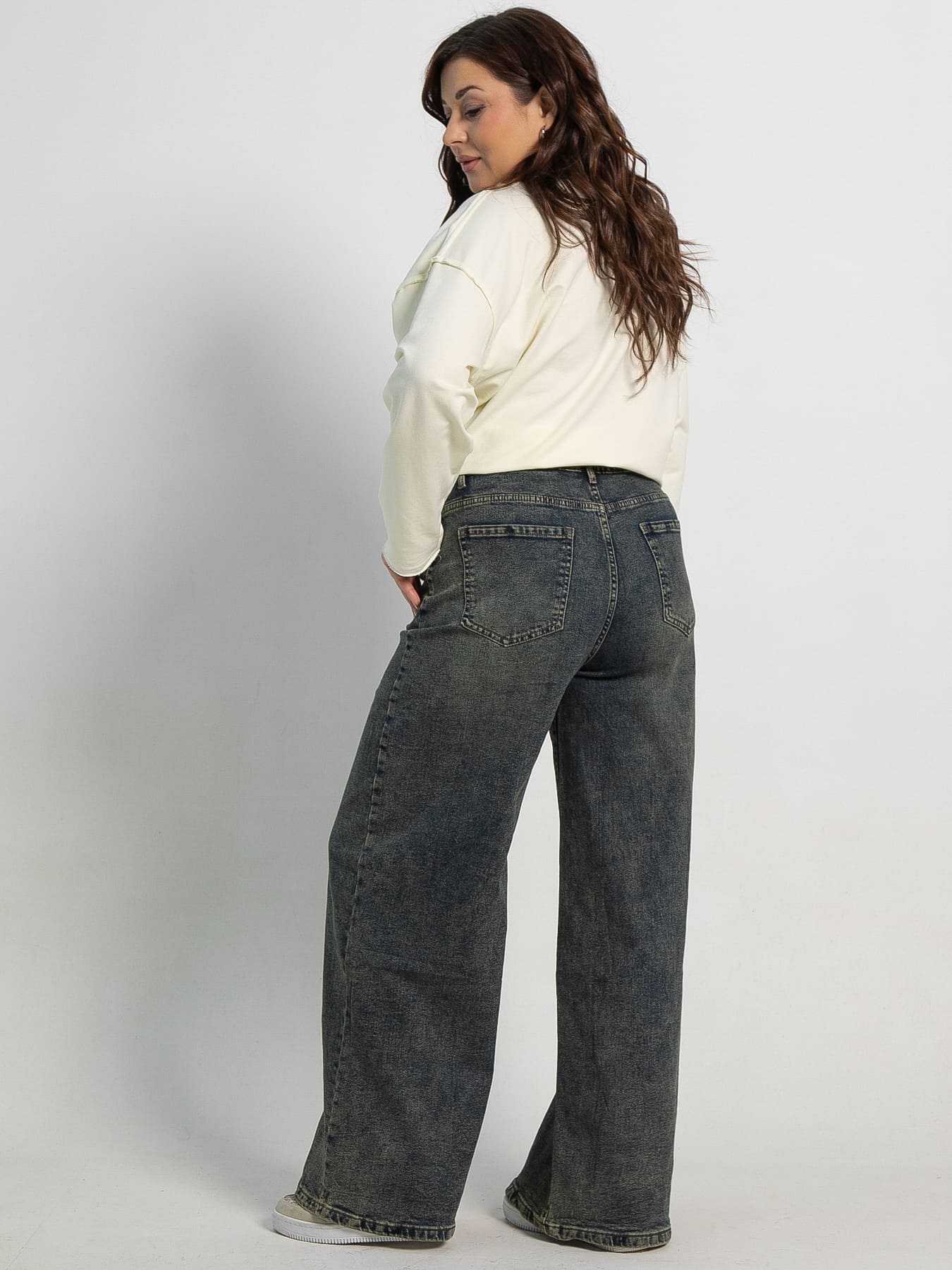 Джинсы Лаччи (сине-зеленые) Б15075-4М