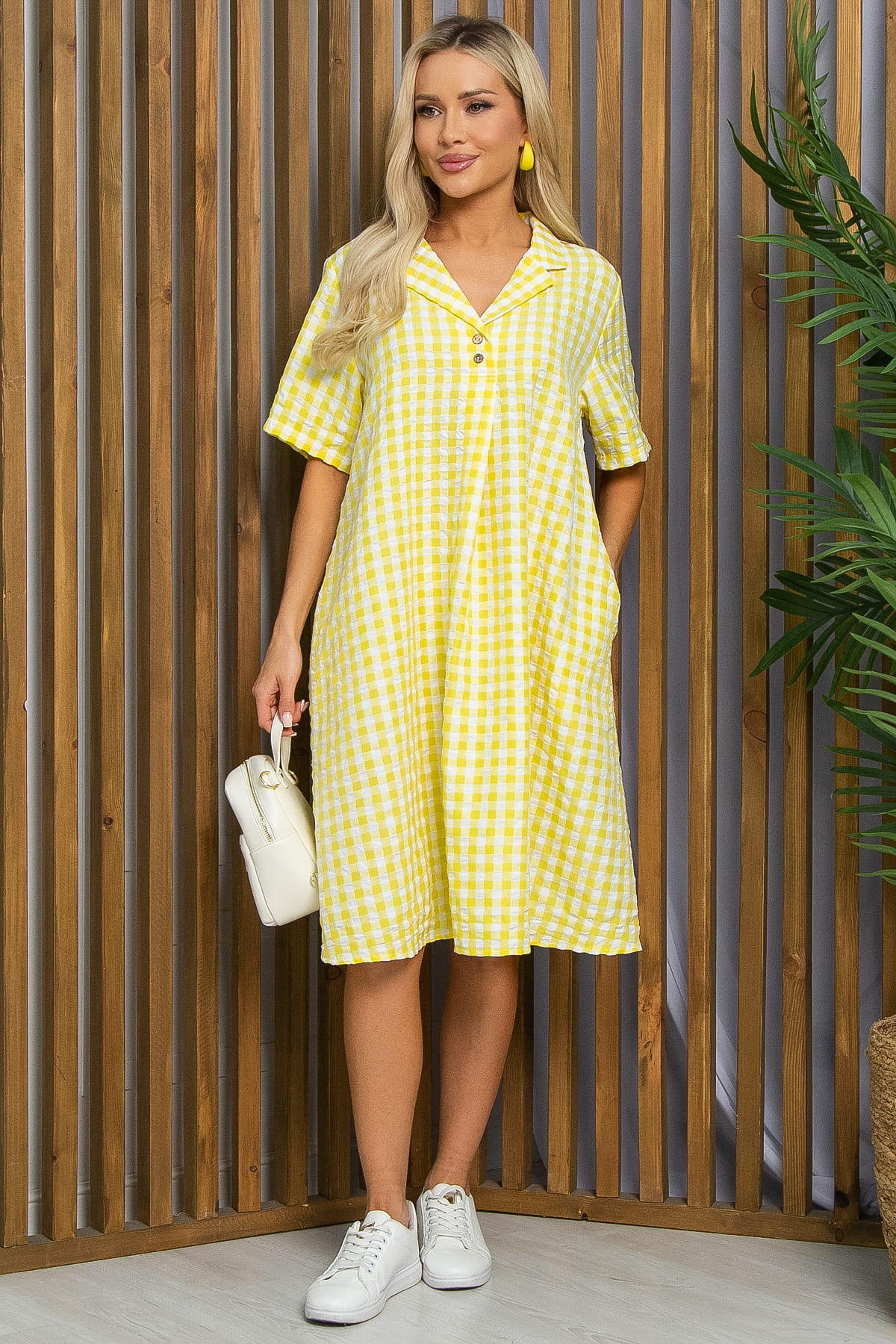 Платье Нежный бриз (желтое) П13433-2М