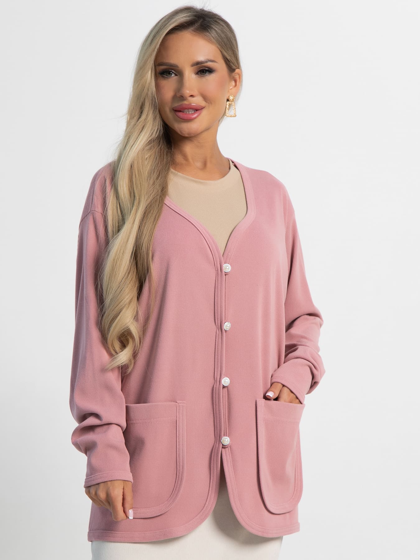 Кардиган Келли (пудра) Б15350-39М