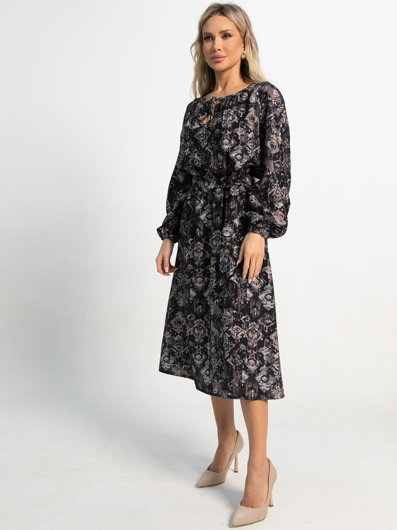 Платье Аура (черное) П15385-10М