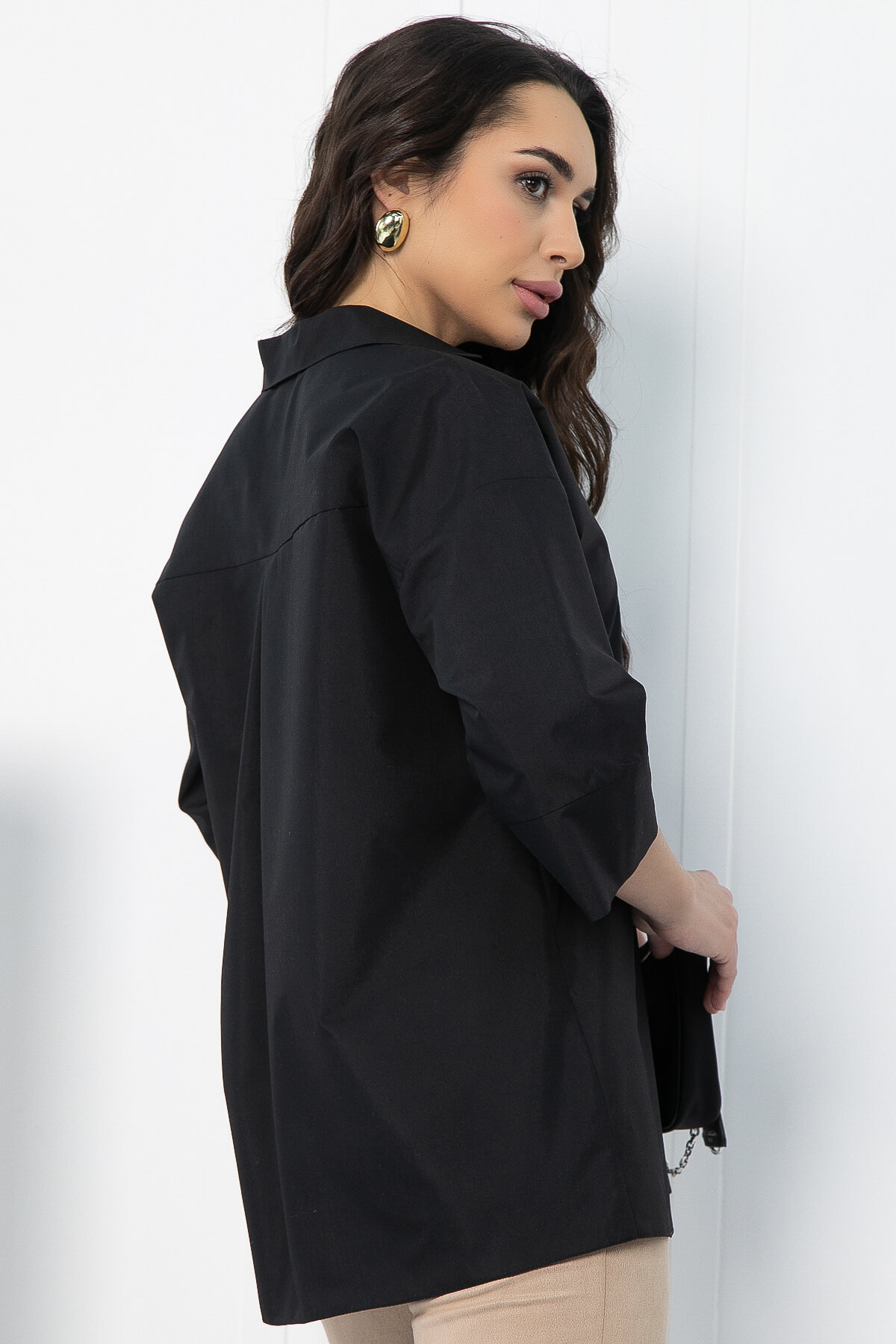 Блуза Легкость движения (черная) Б12831-30М